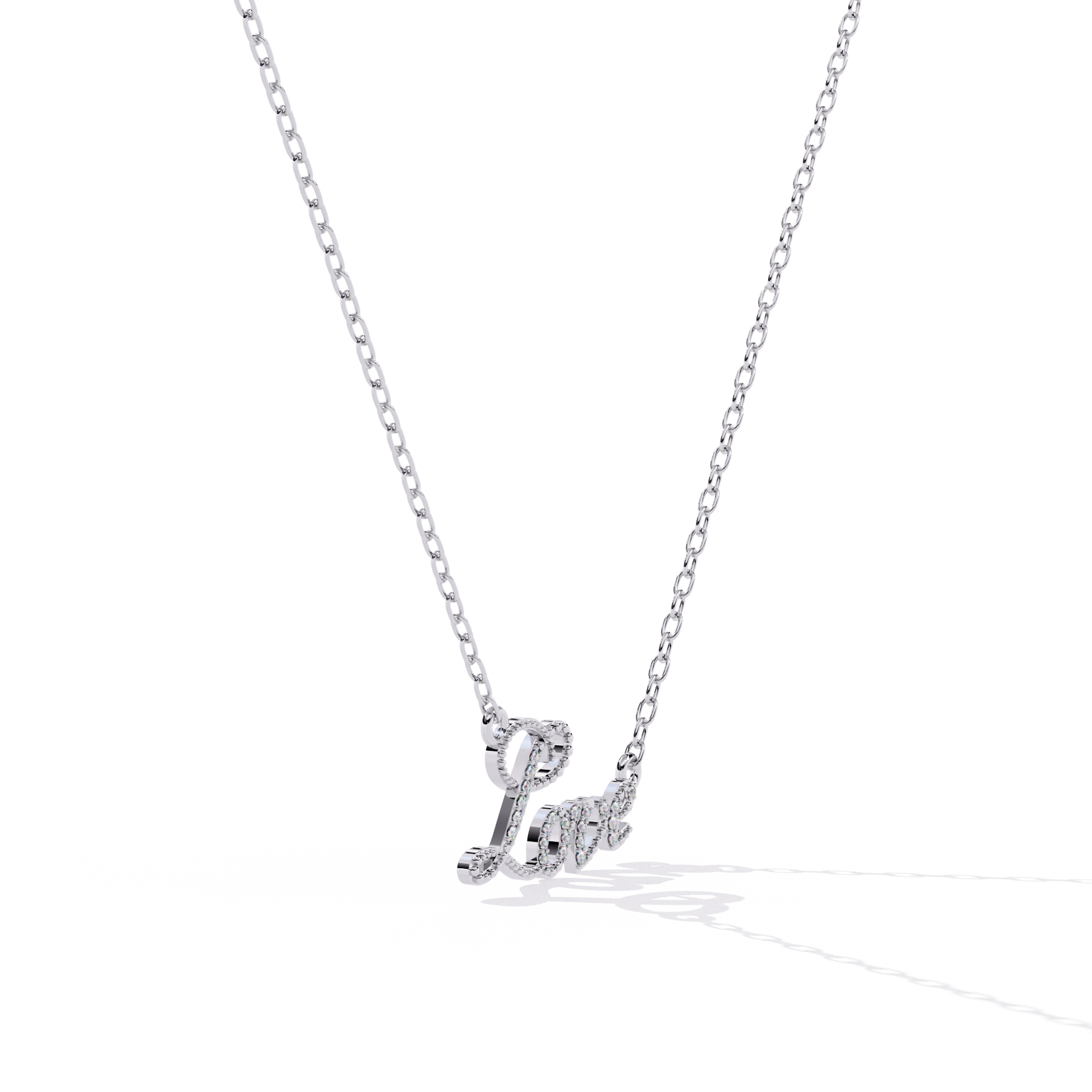 Lab grown diamond pendant India online – Shop trendy Love style pendant for modern women