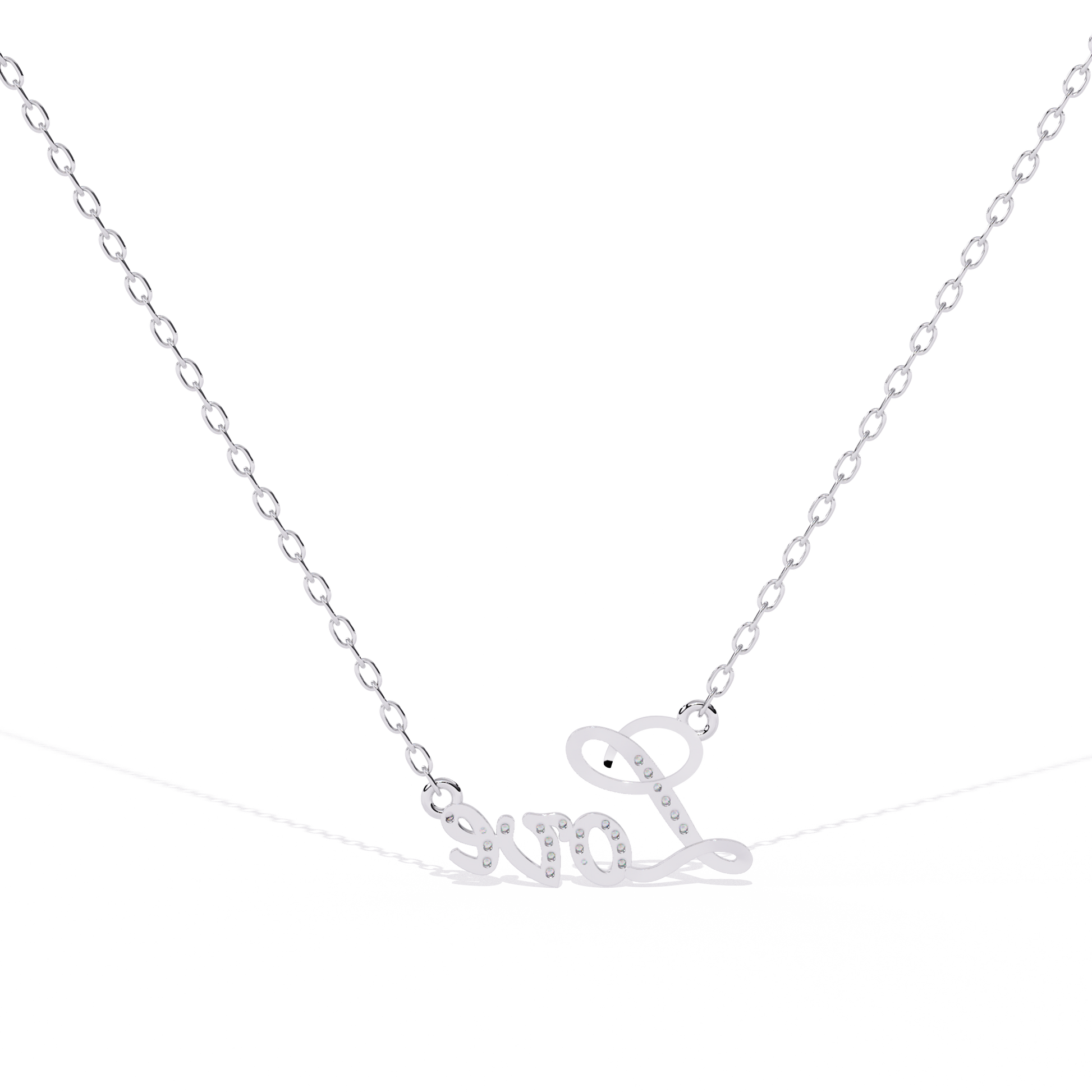 Romantic Love pendant with lab grown diamonds, for sale now online in India