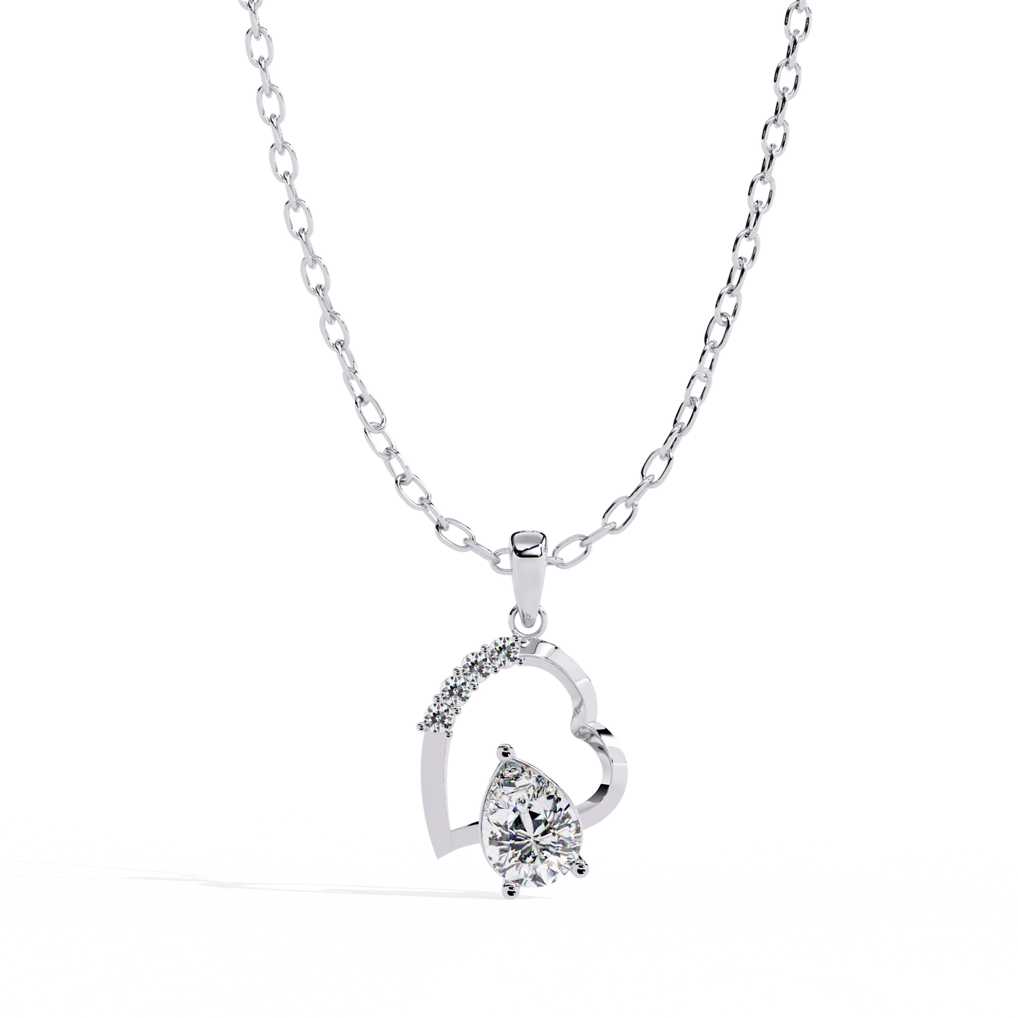 Buy lab grown diamond heart pendant for women – online India