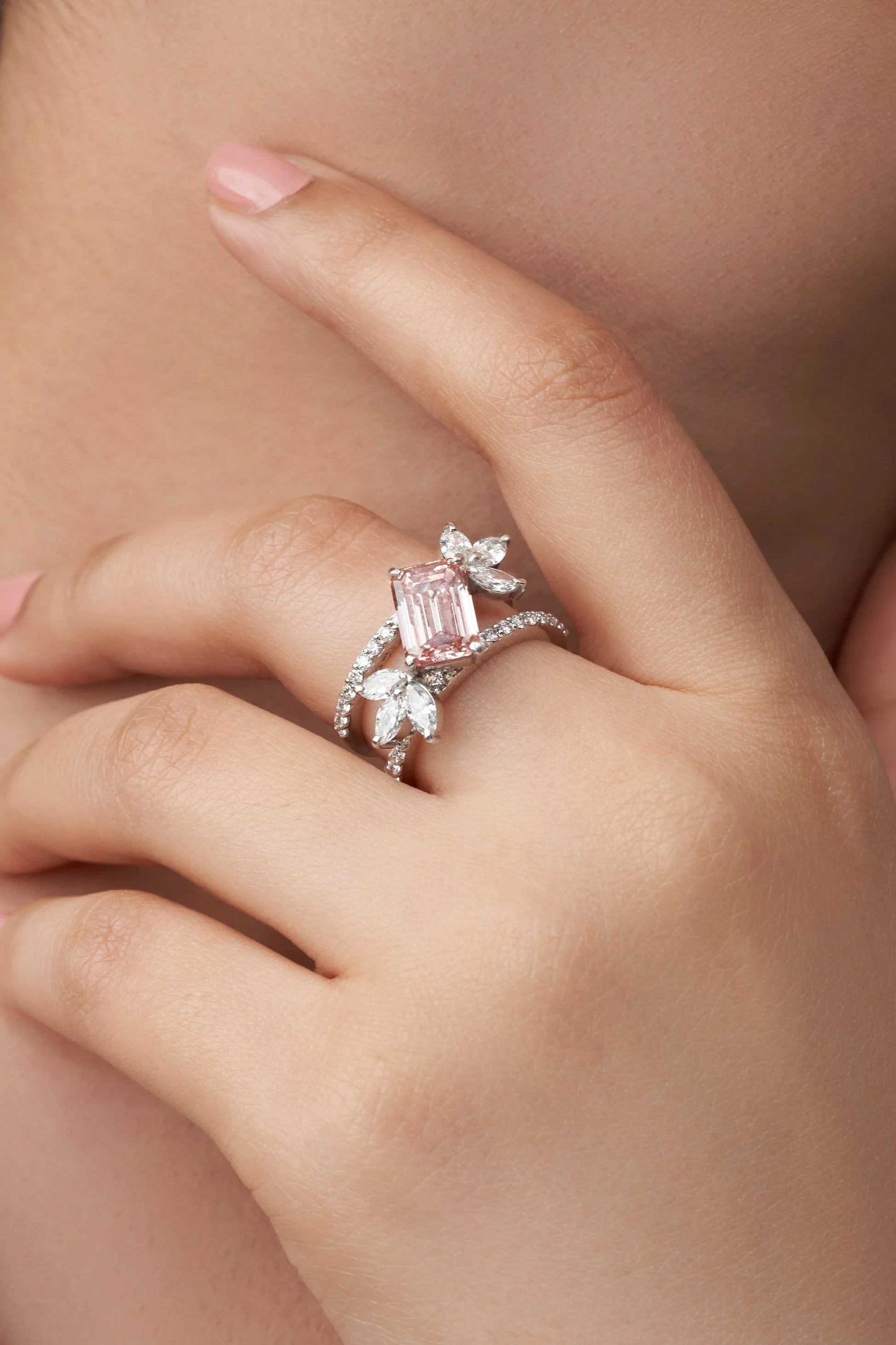 The Pink Emerald Ring