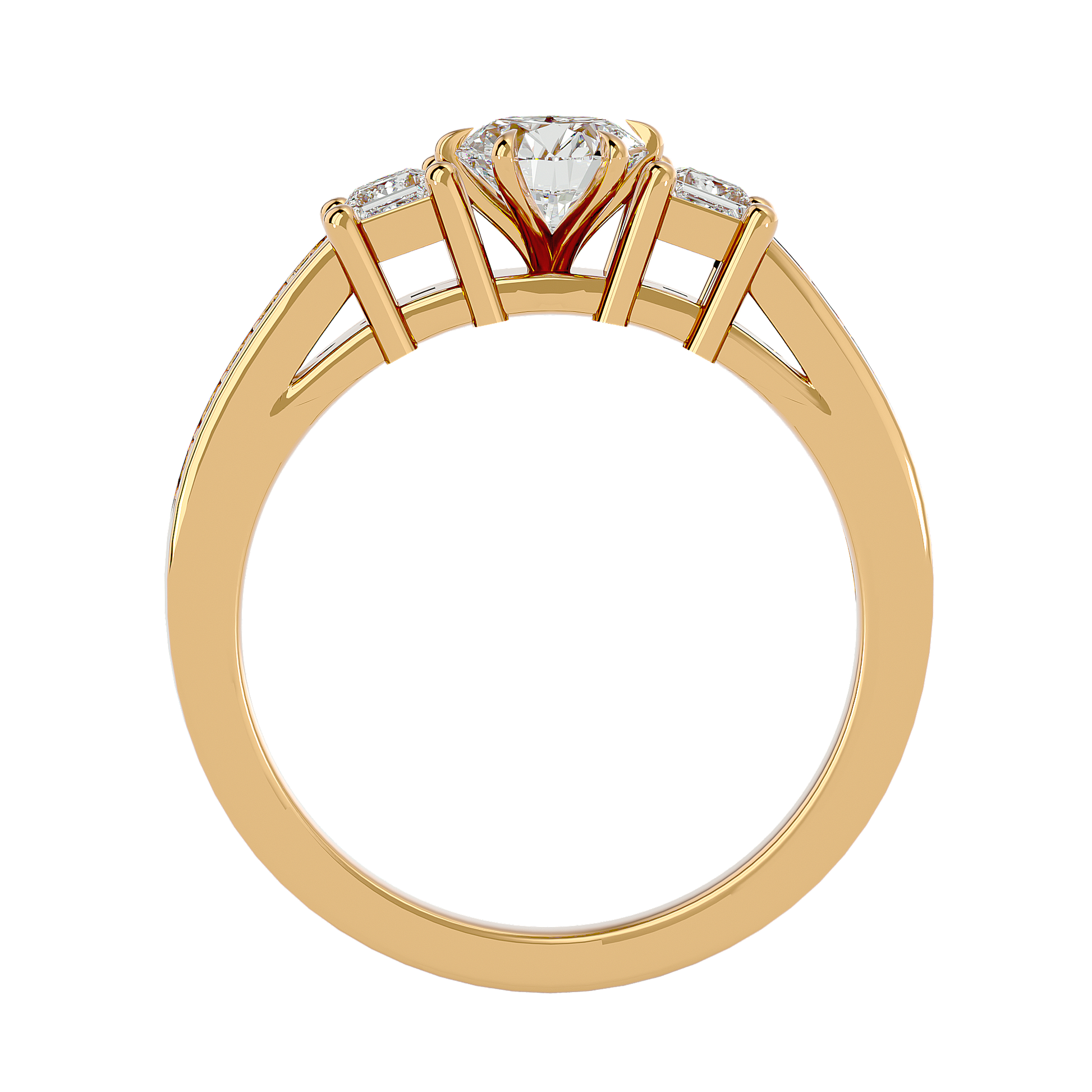 Noble Union Lab Grown Diamond Ring in Fine Gold