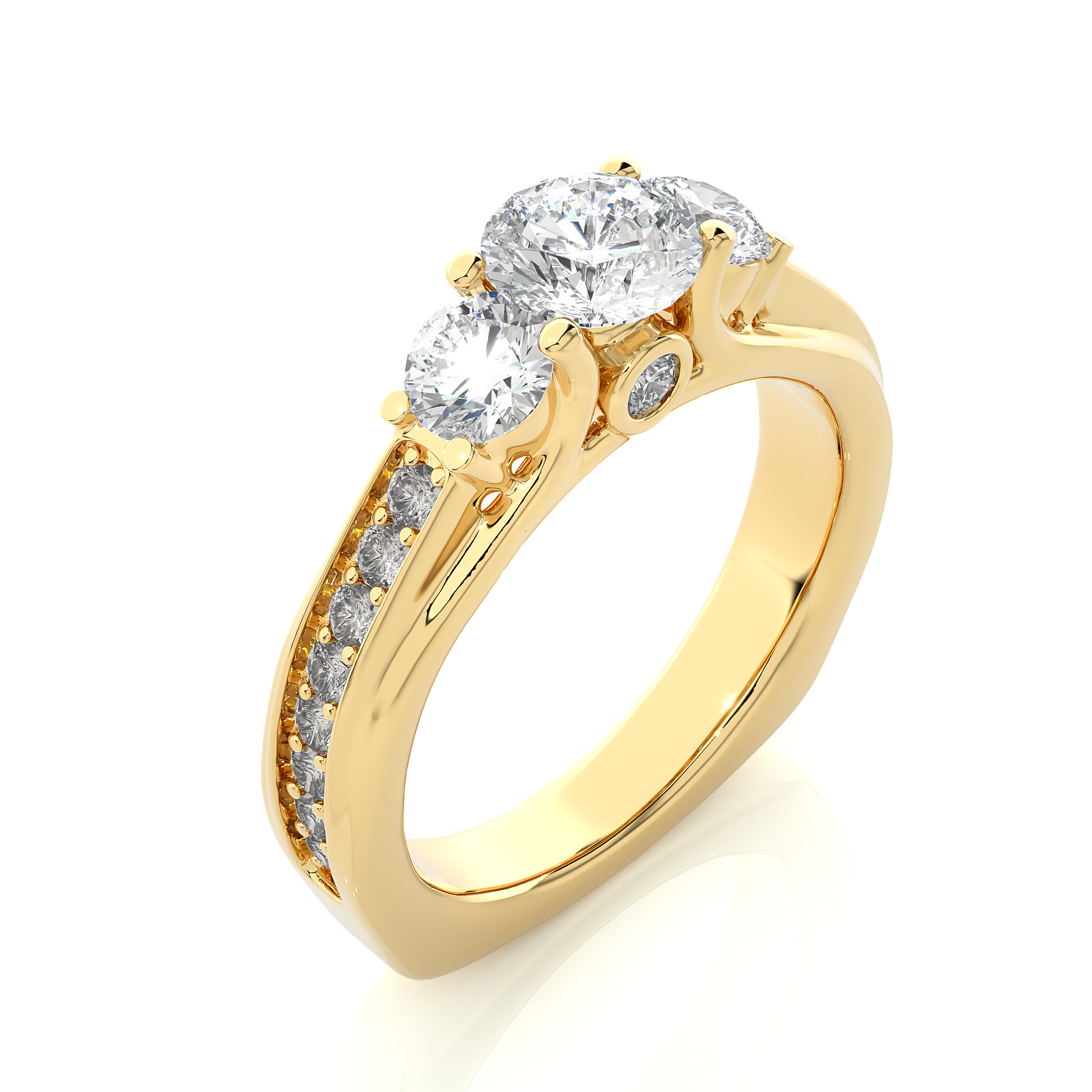 Resilient Bond Ring Round Lab Grown Diamond Ring