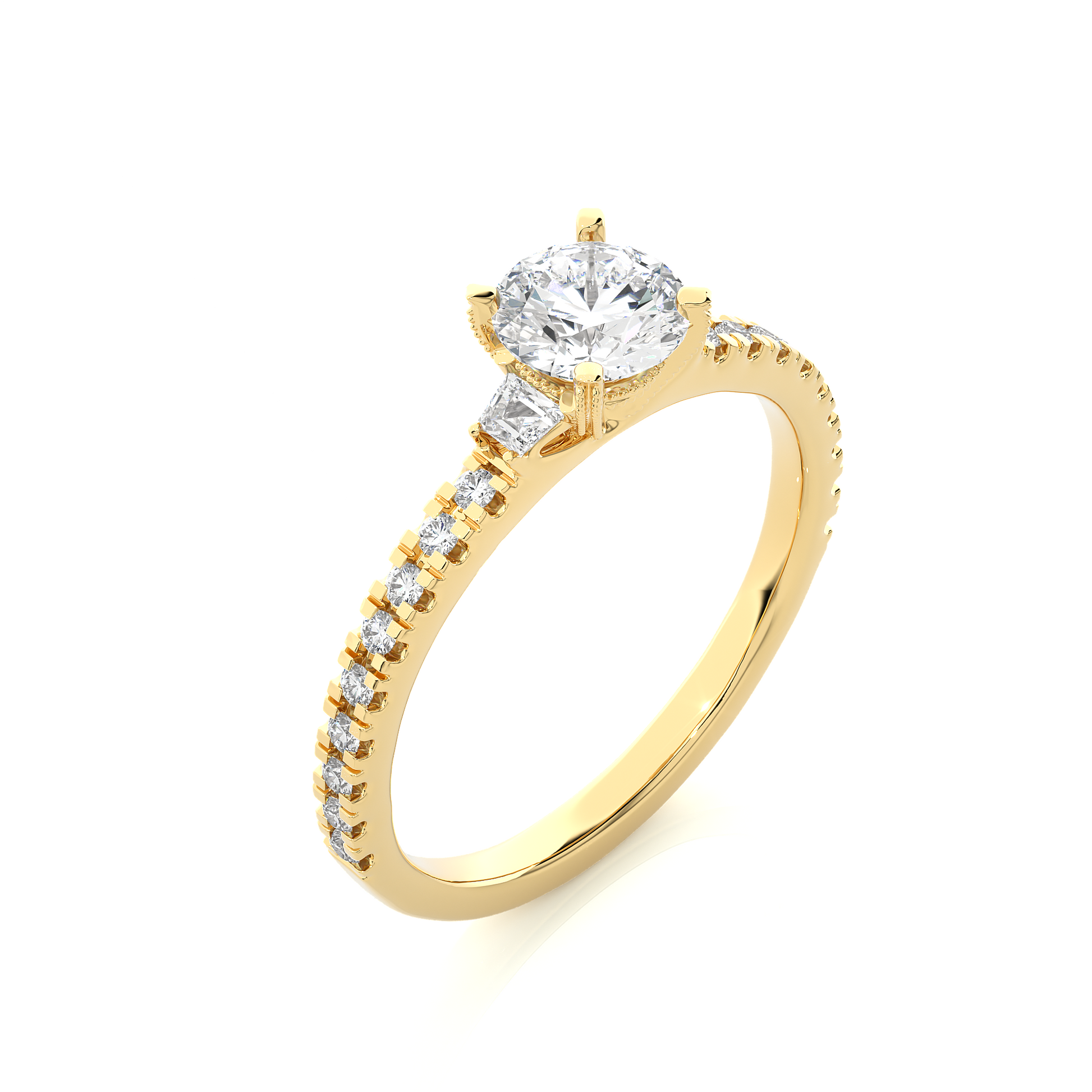 Gracious Pledge Trilogy Ring made with Lab Grown Diamond and Gold