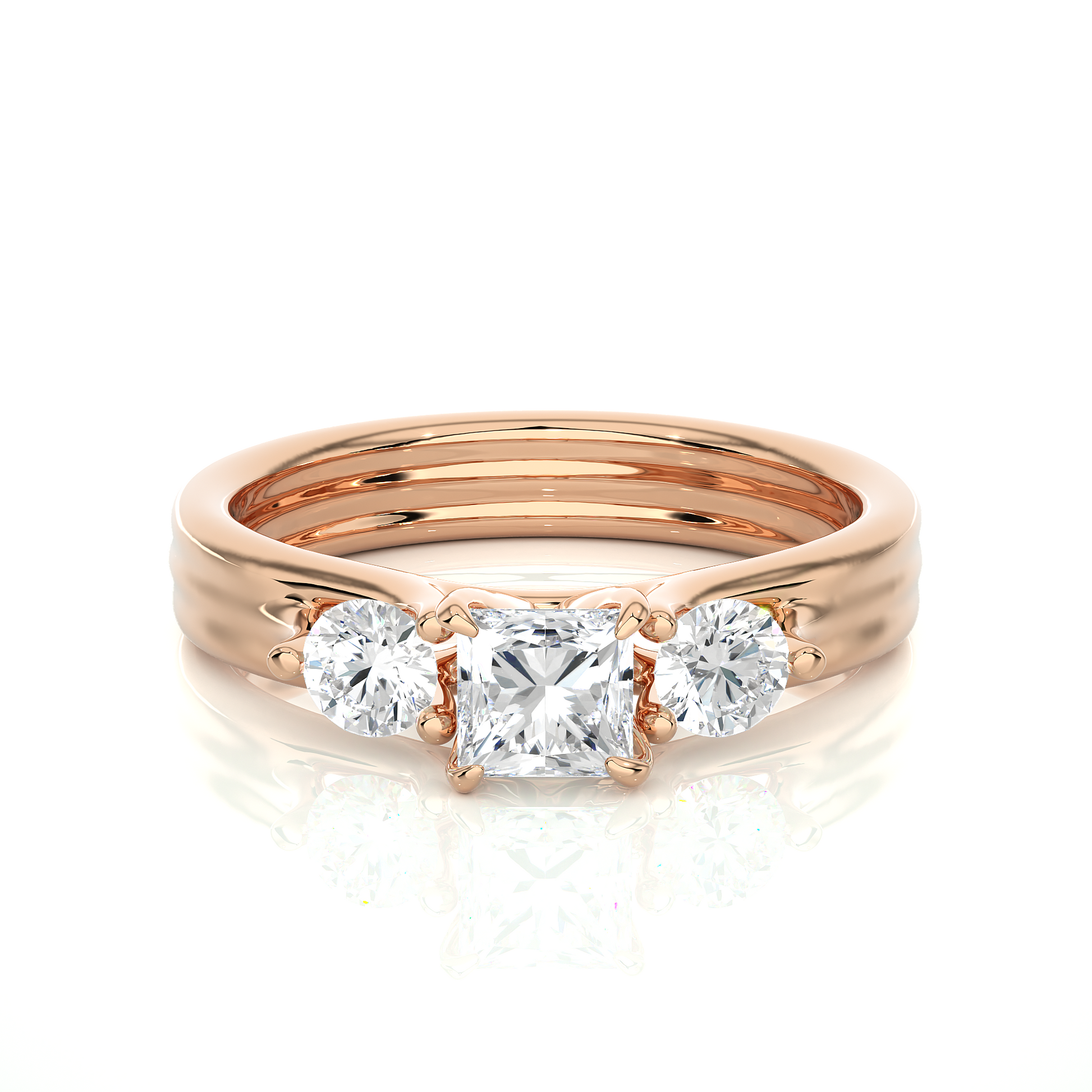 Harmonious Pledge Ring made with Premium Lab Grown Diamonds