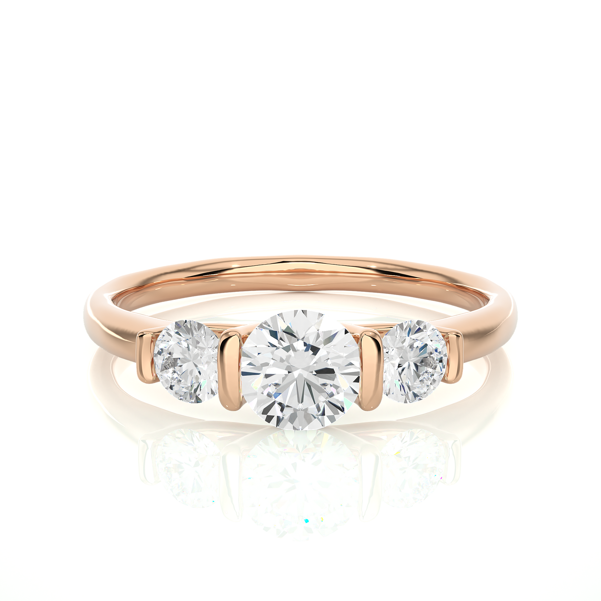 Warm Allegiance - Lab Grown Diamond Trilogy Ring