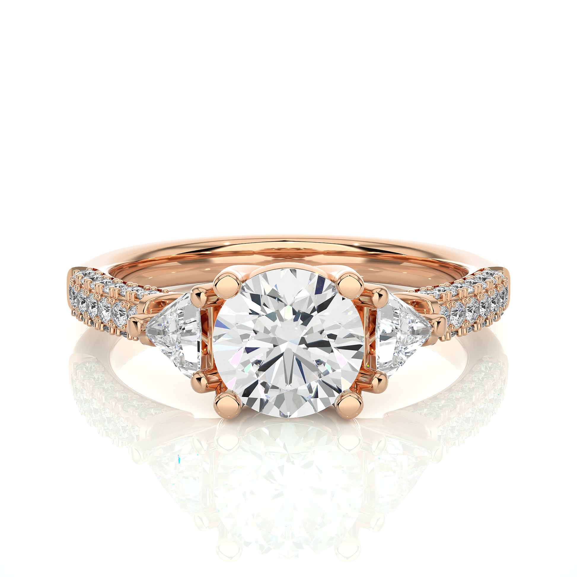Timeless Affinity Ring - Fine Gold and Lab Grown Diamond