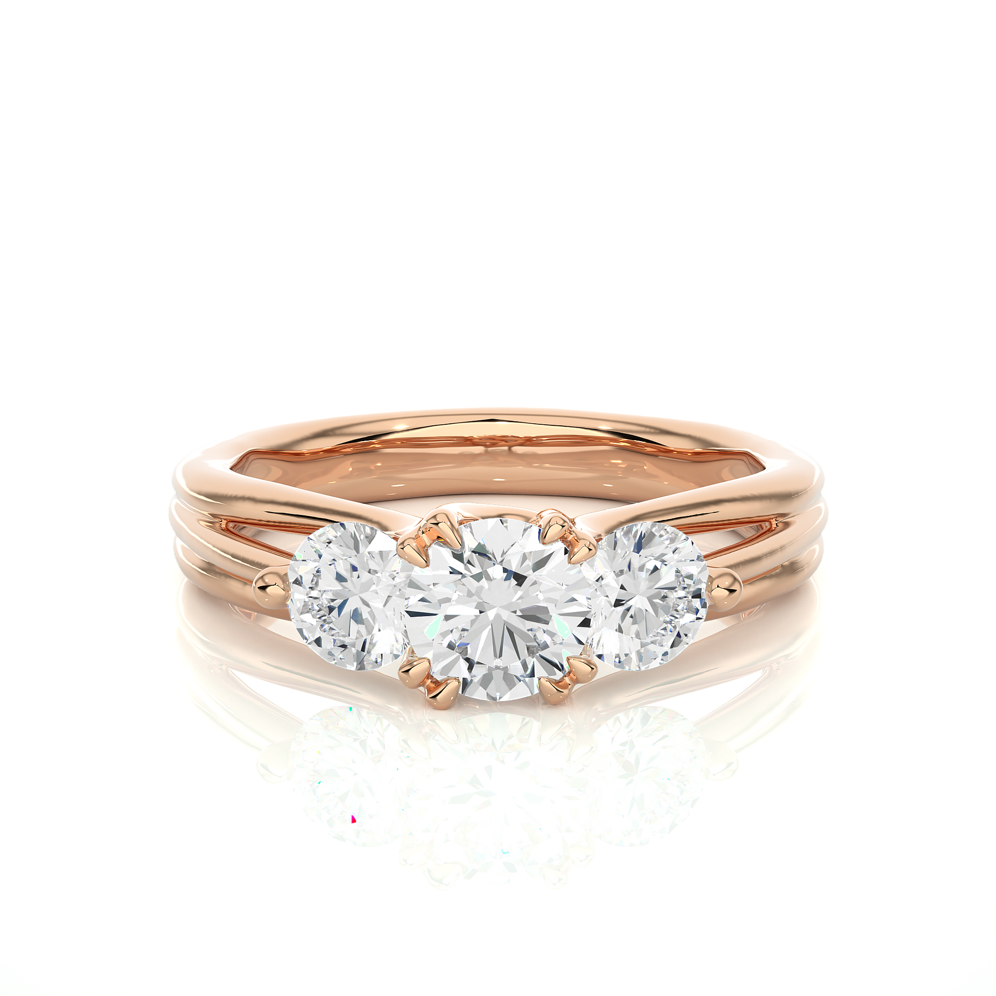 Honorable Vow Ring - Premium Trilogy Lab Grown Diamond Ring