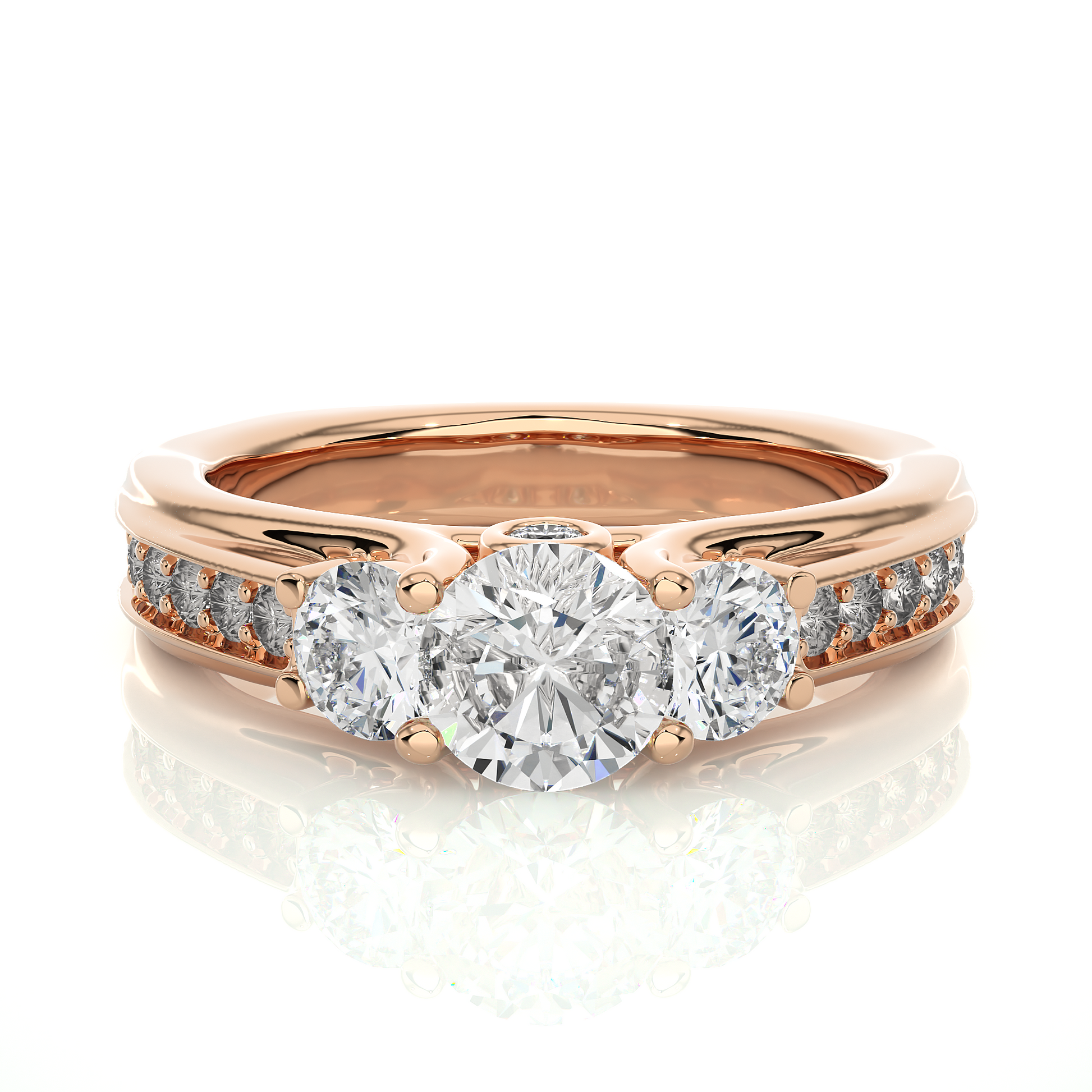 Resilient Bond Ring Round Lab Grown Diamond Ring