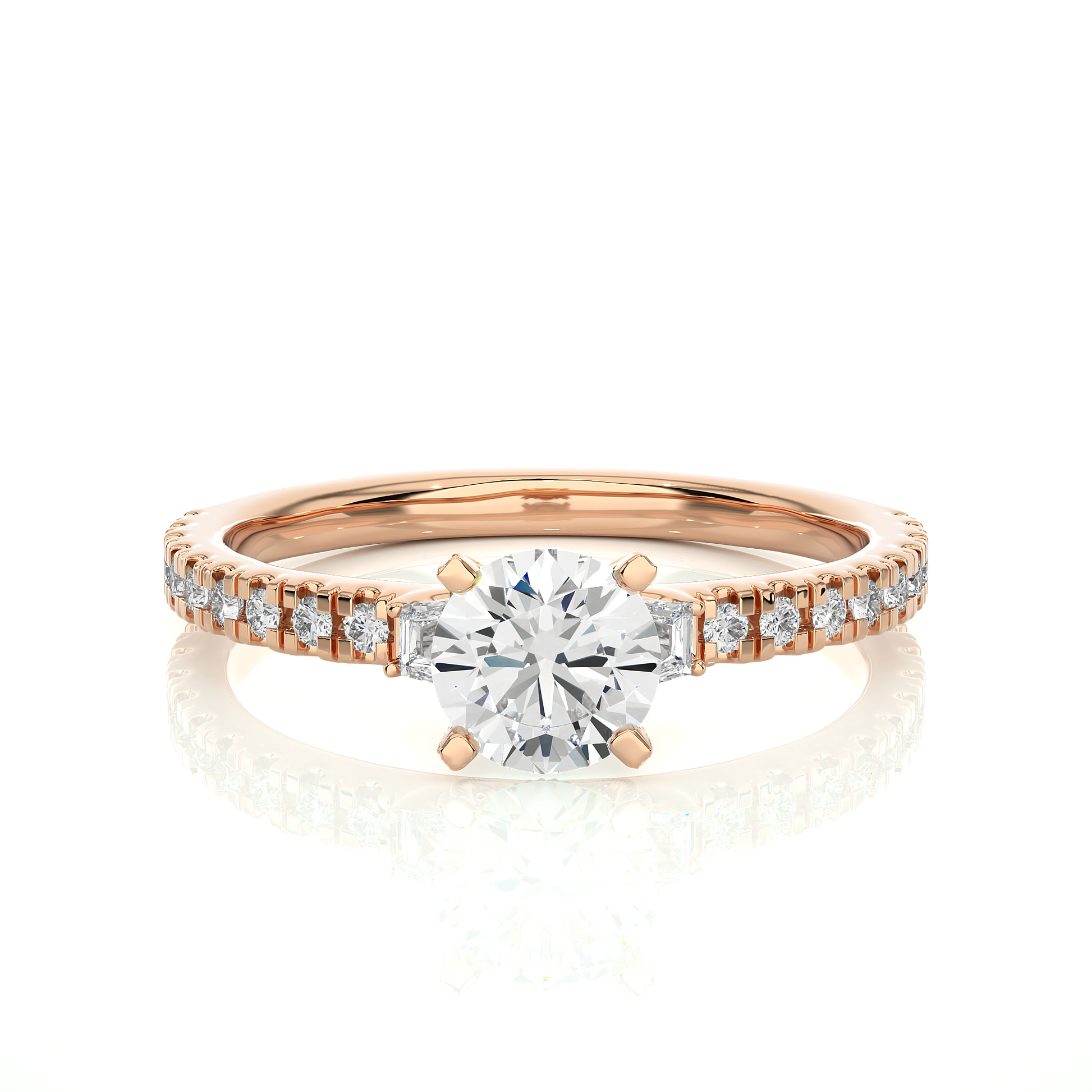 Gracious Pledge Trilogy Ring made with Lab Grown Diamond and Gold