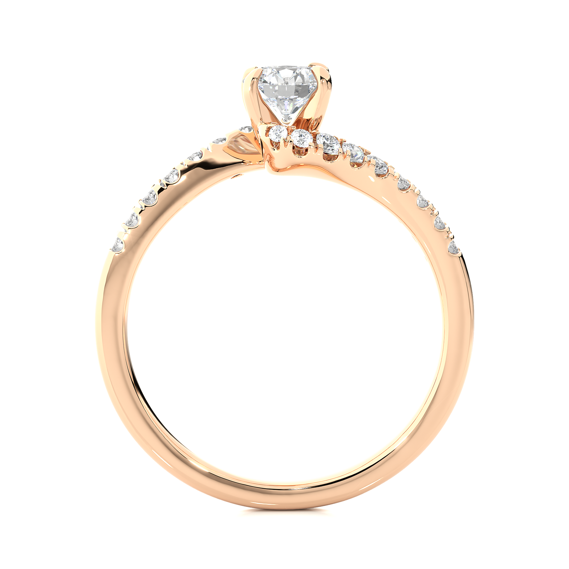 0.5+0.16 Ct Round Diamond Ring