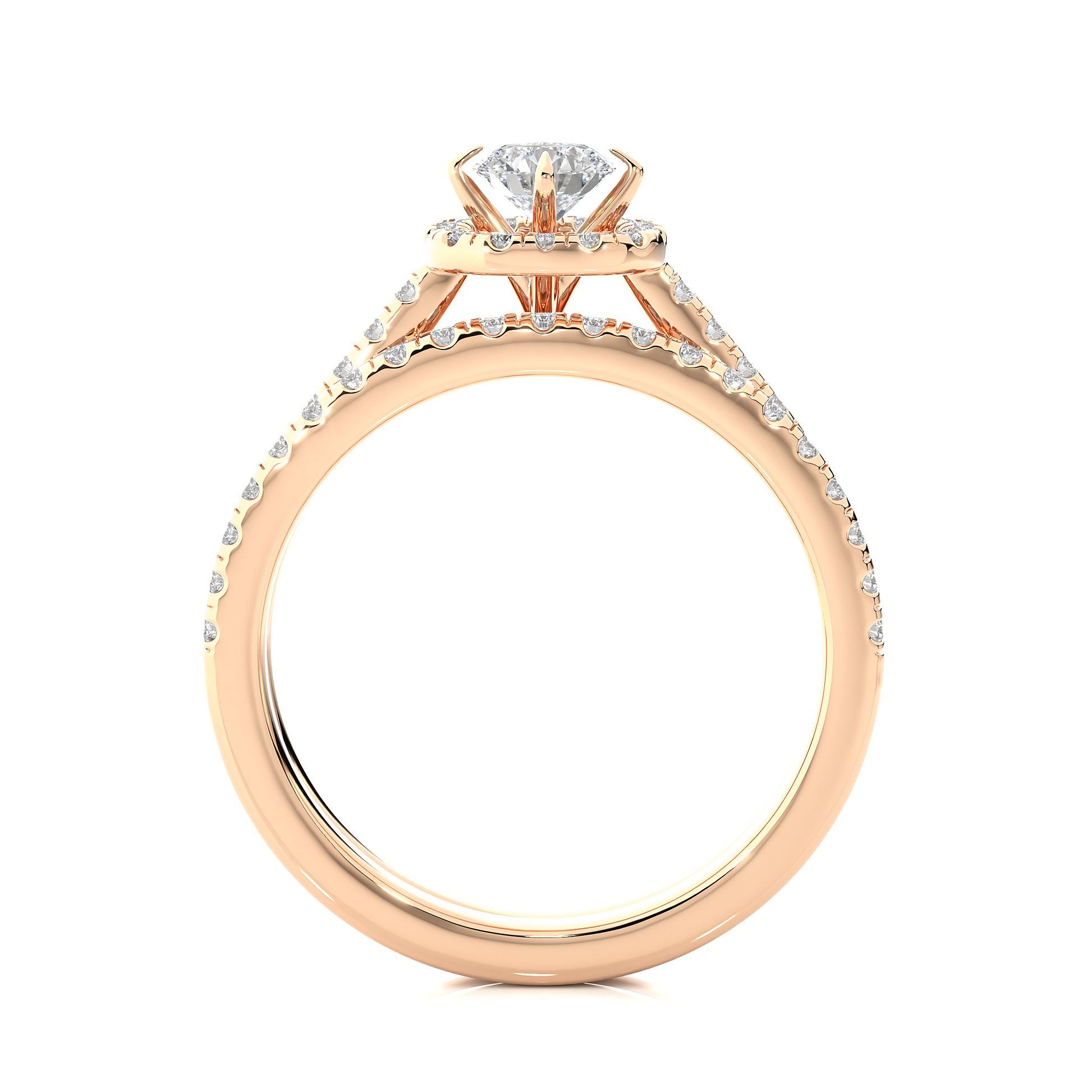 0.8+0.50 Ct Round Diamond Ring