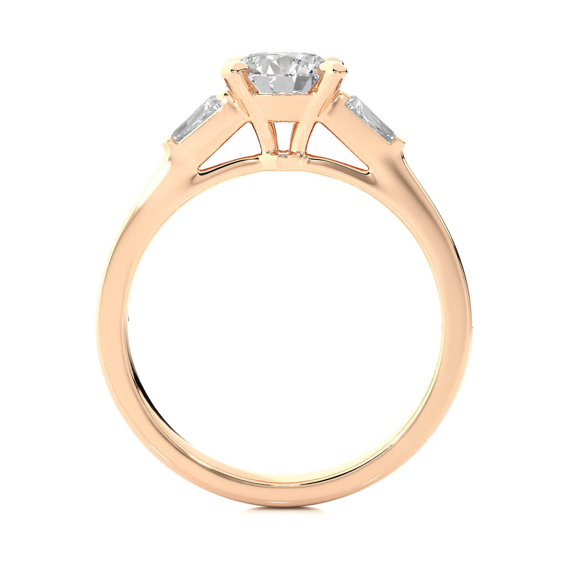 Ethical Kinship Ring - Trilogy made with Fine Gold and Lab Grown Diamonds