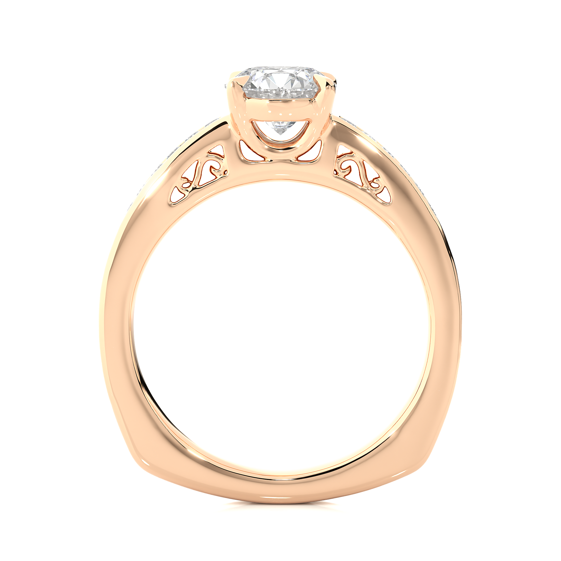 1+0.29  Ct Round Diamond Ring