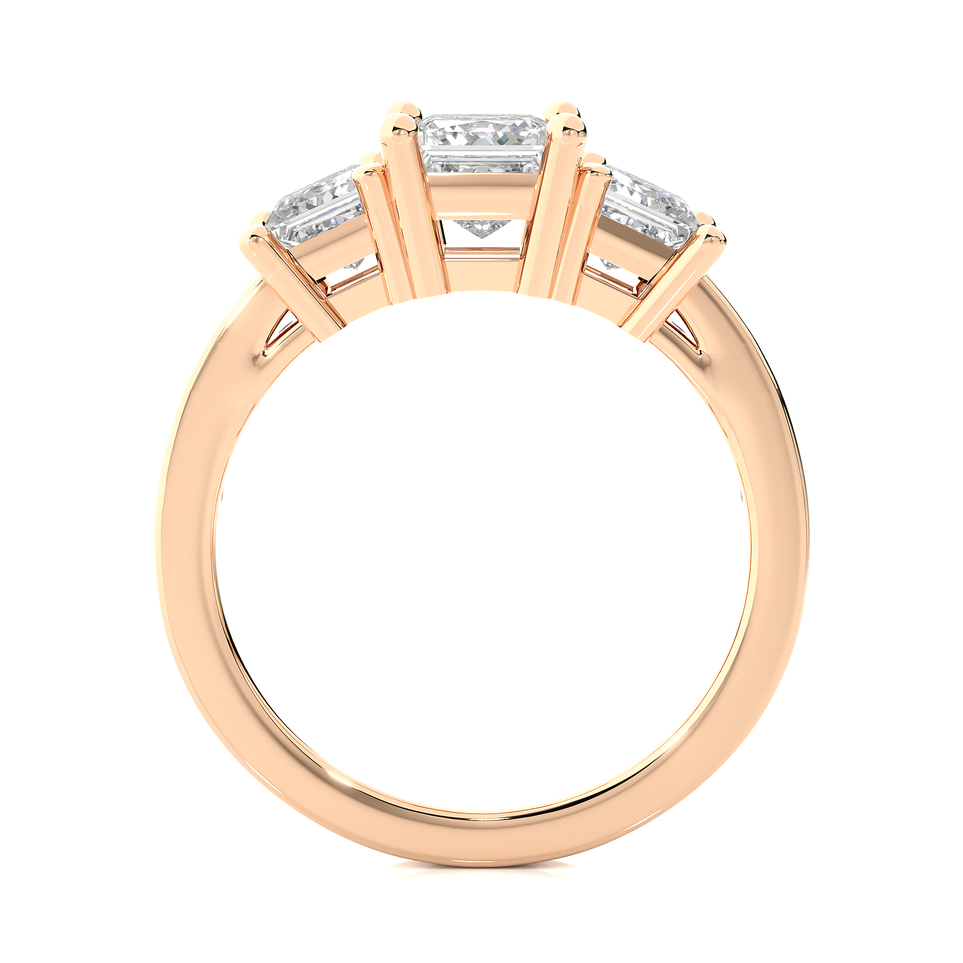 Eternal Fidelity Trilogy Ring made with Lab Grown Diamonds and Fine Gold