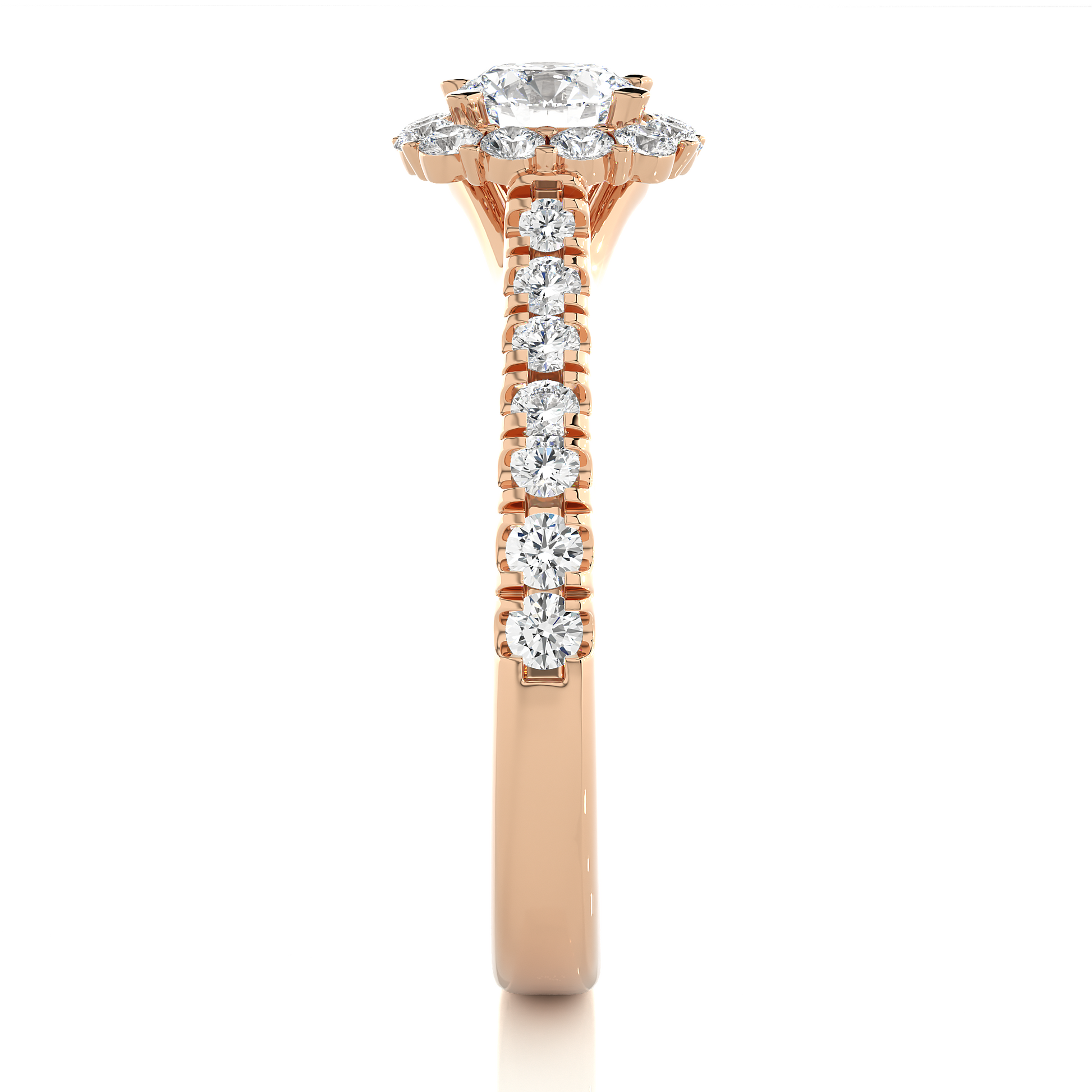 0.6+0.52 Ct Round Diamond Ring