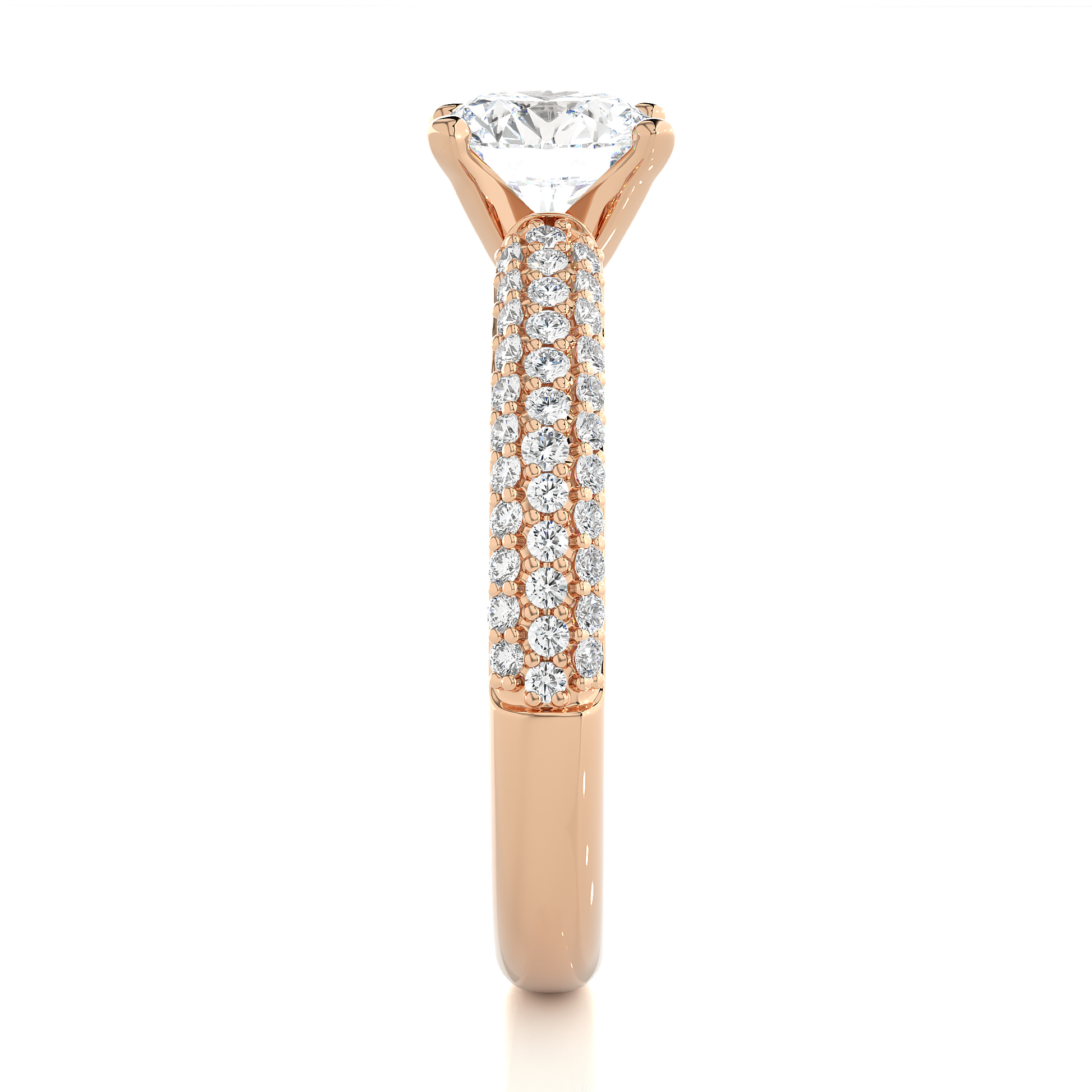 0.8+0.41 Ct Round Diamond Ring