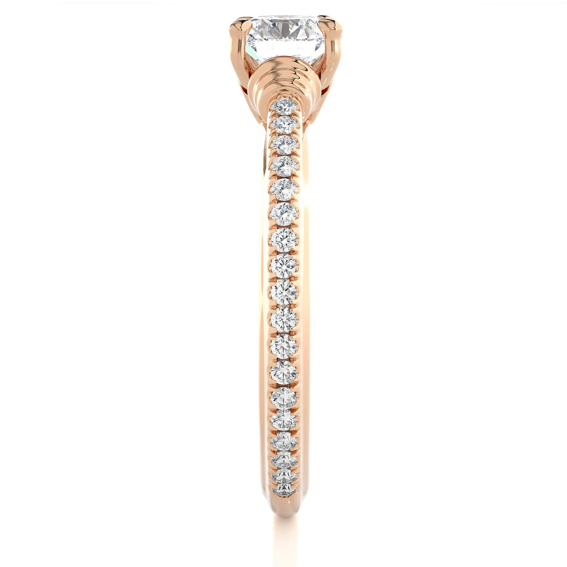 1+0.23 Ct Round Diamond Ring