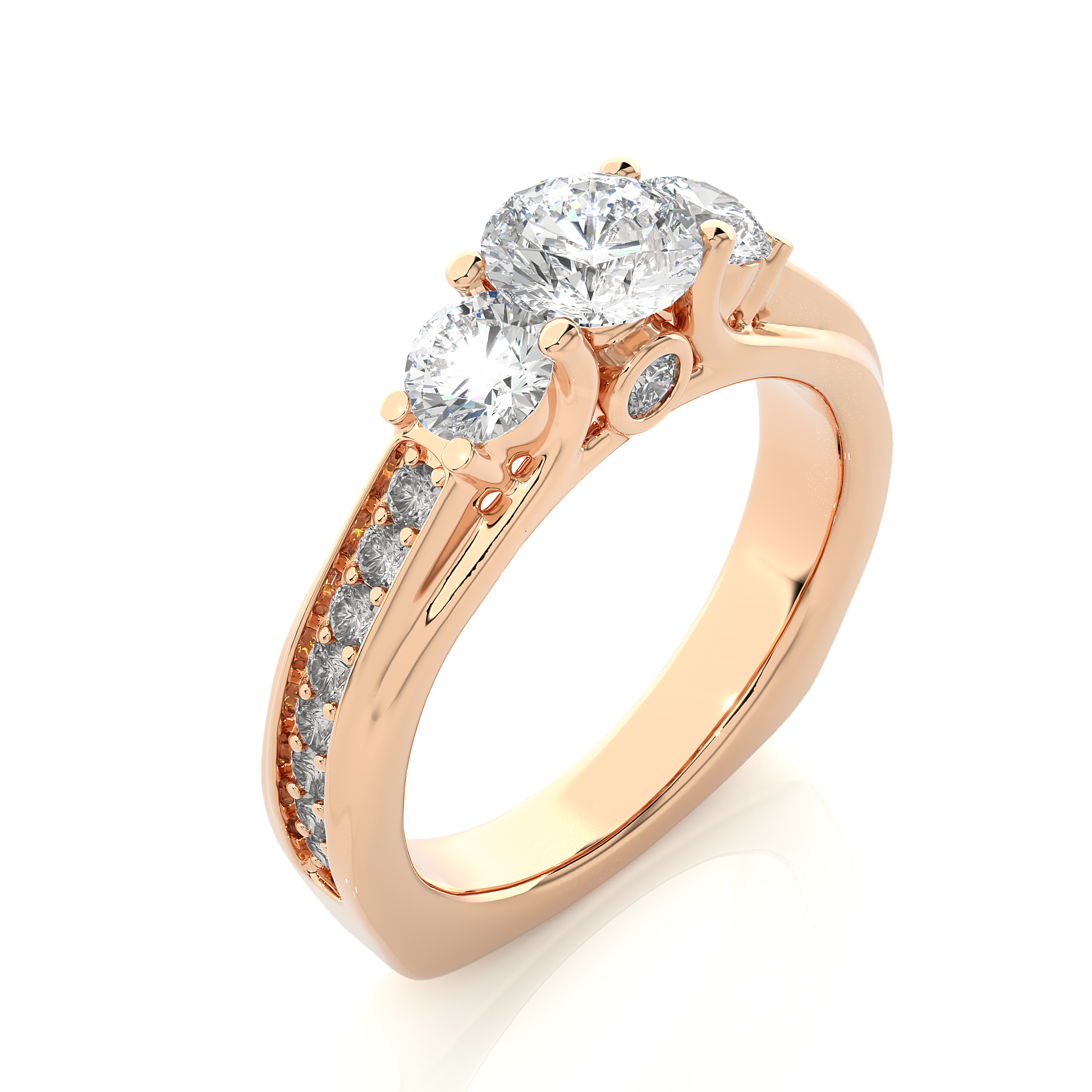 Resilient Bond Ring Round Lab Grown Diamond Ring