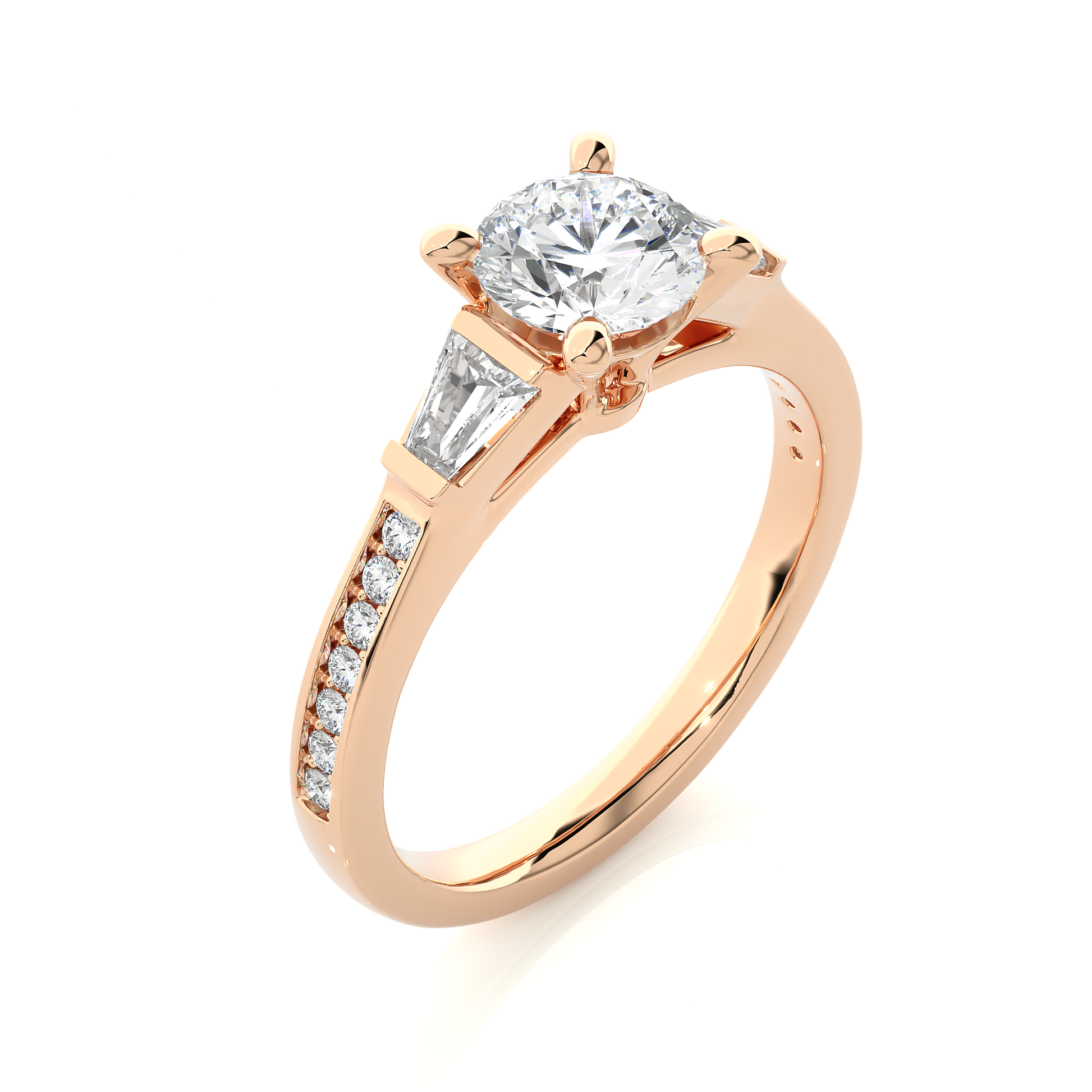Ethical Kinship Ring - Trilogy made with Fine Gold and Lab Grown Diamonds