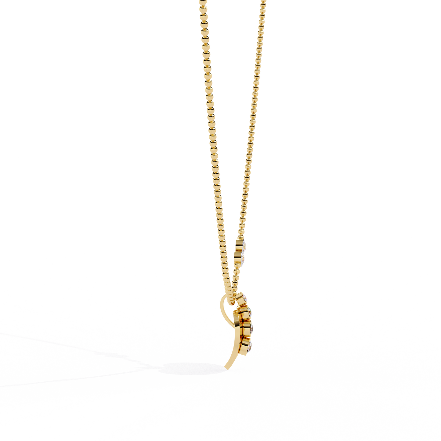 round cut diamond heart pendant – lab grown diamond at best price in india