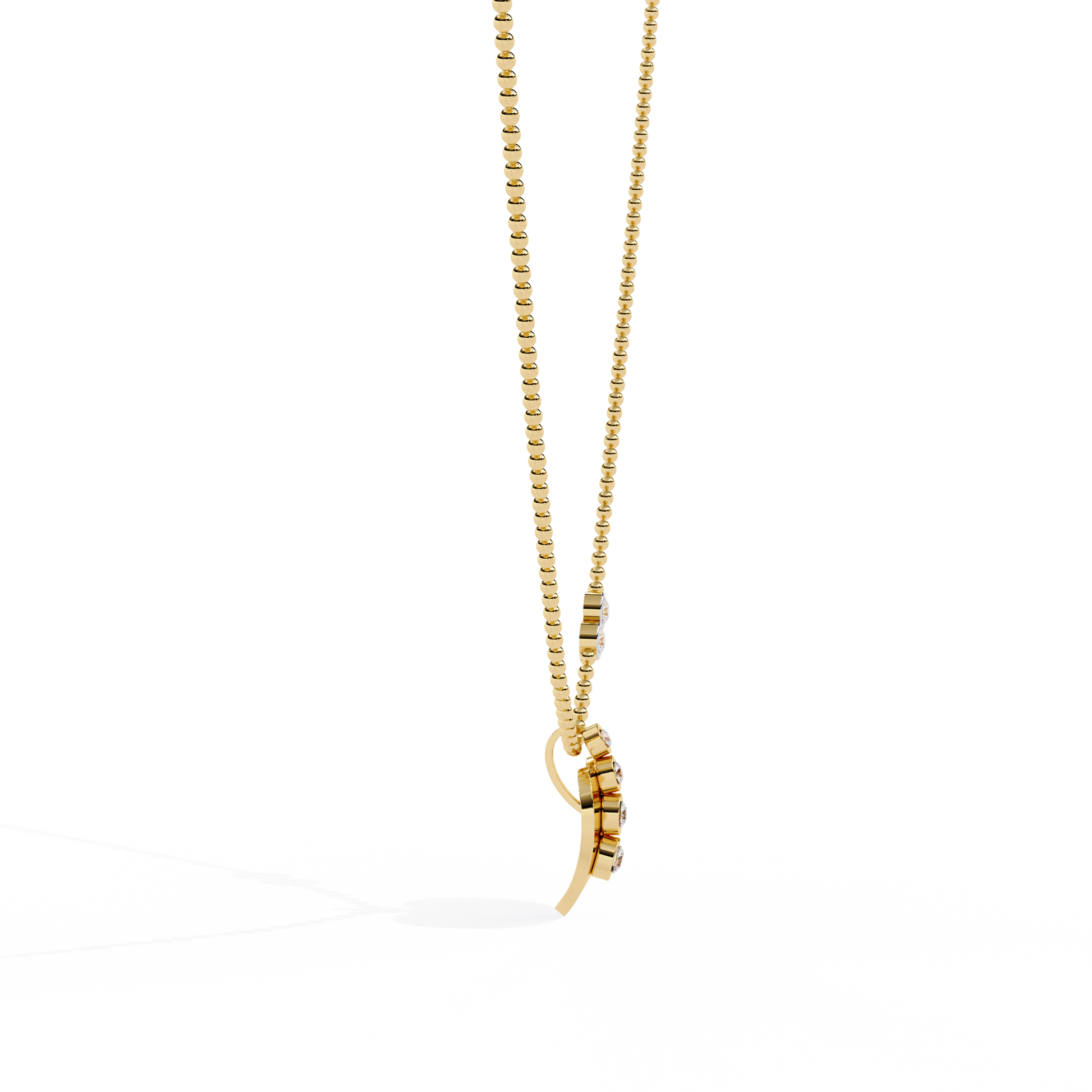 round cut diamond heart pendant – lab grown diamond at best price in india