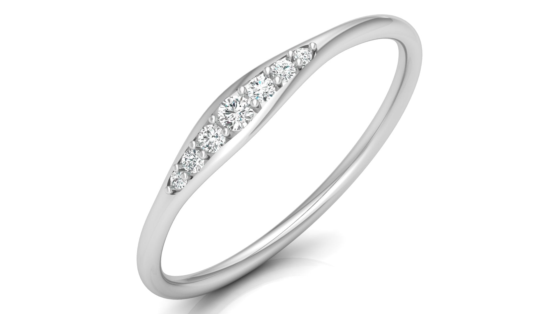 0.07 Ct Round Diamond Ring