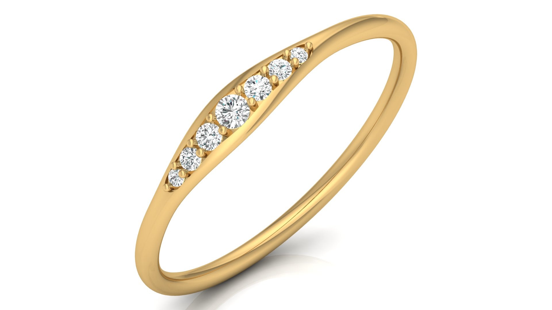 0.07 Ct Round Diamond Ring