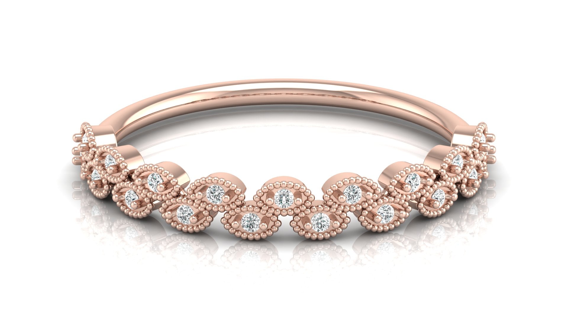 0.07 Ct Round  Diamond Ring