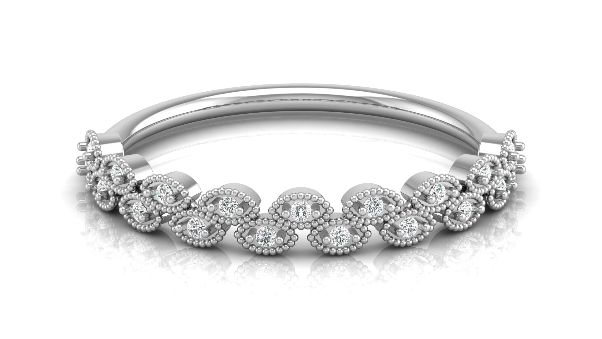 0.07 Ct Round  Diamond Ring