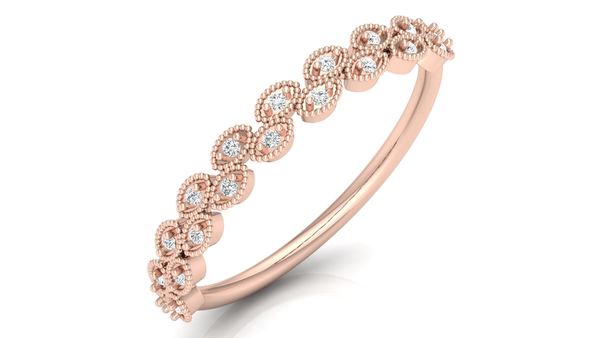 0.07 Ct Round  Diamond Ring