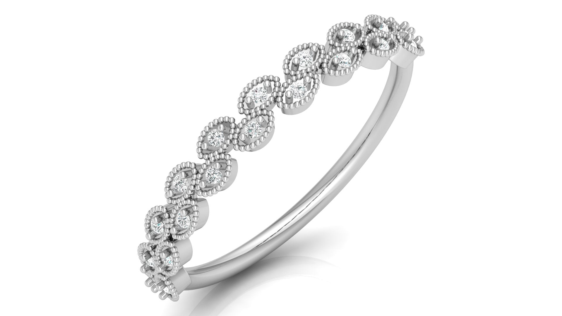 0.07 Ct Round  Diamond Ring