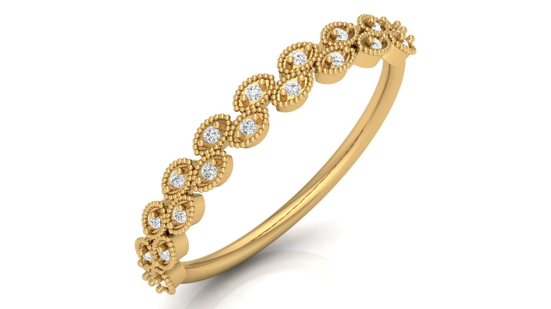 0.07 Ct Round  Diamond Ring