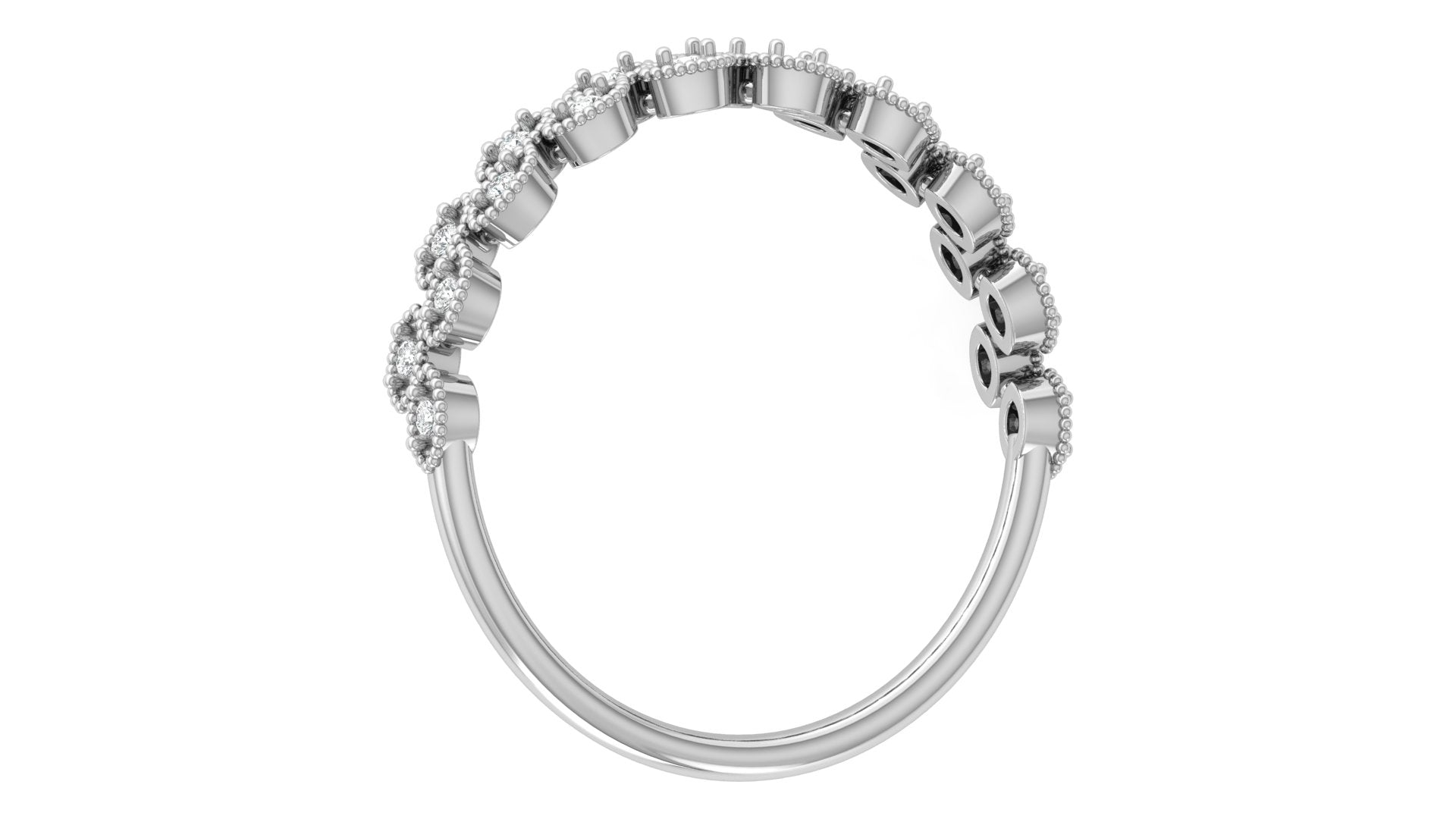 0.07 Ct Round  Diamond Ring
