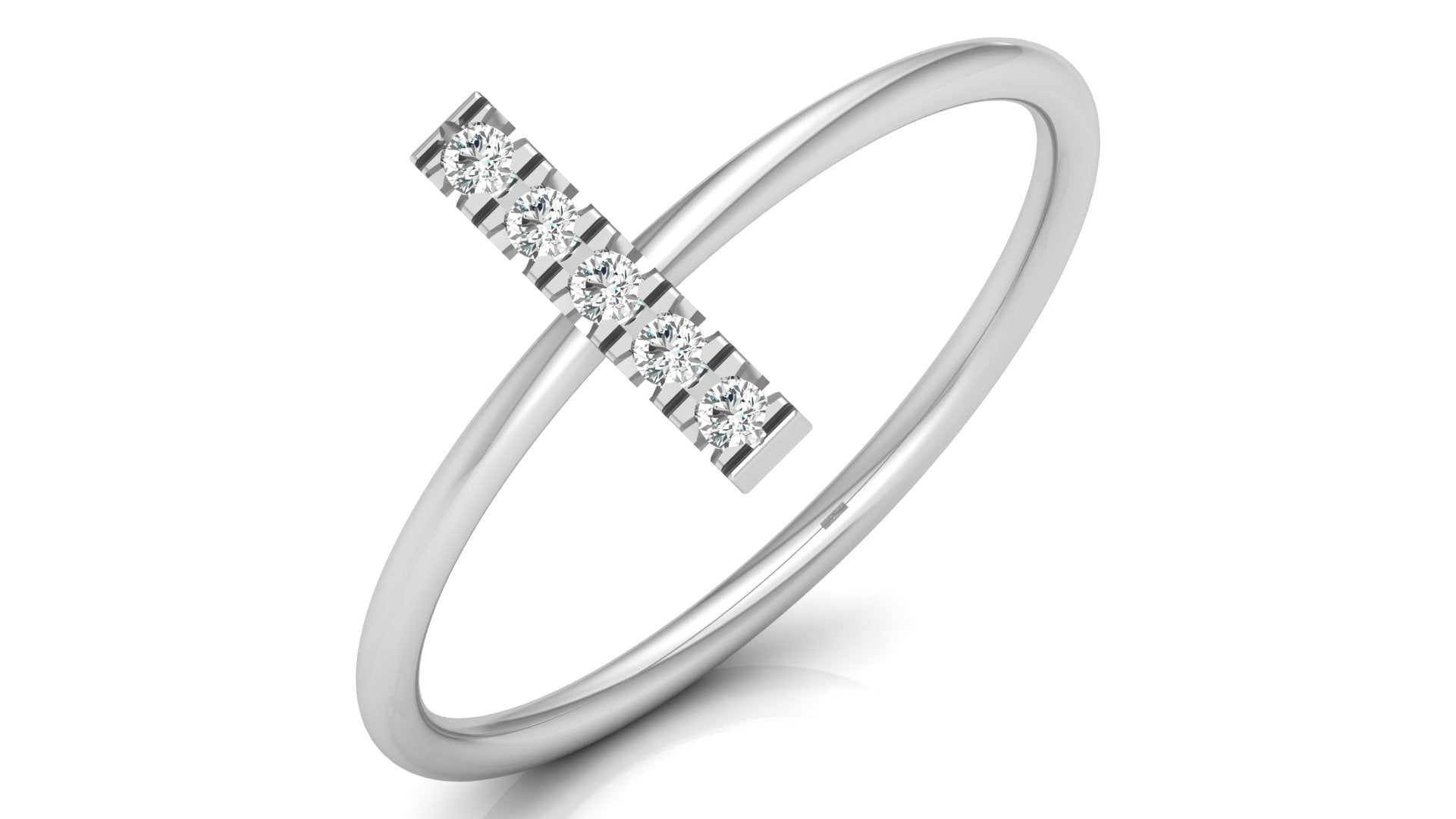 0.06 Ct Round Diamond Ring