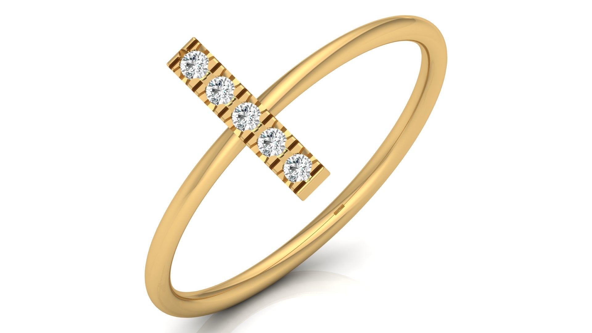 0.06 Ct Round Diamond Ring