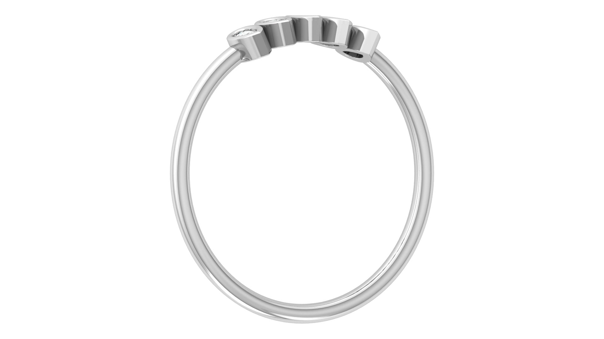 0.07 Ct Pear Diamond Ring