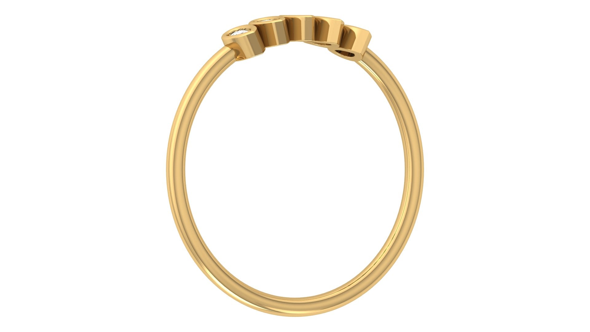 0.07 Ct Pear Diamond Ring