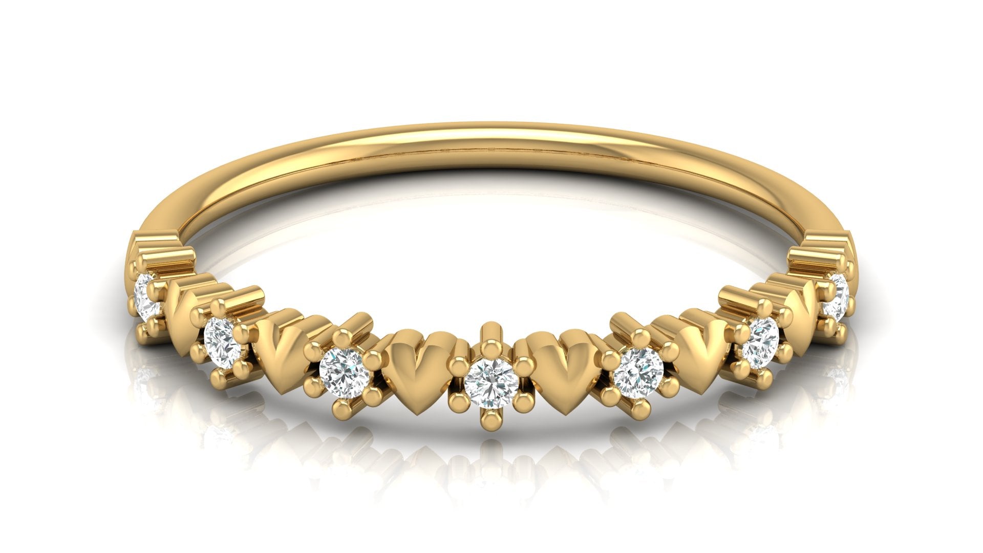 0.09 Ct Round Diamond Ring