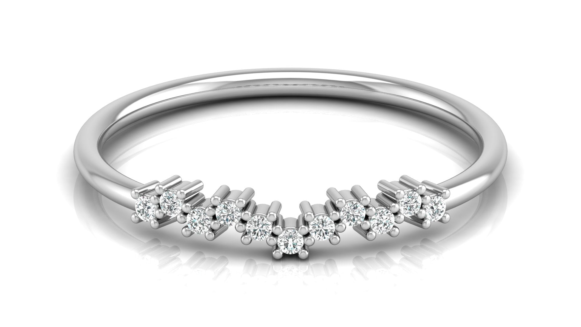 0.07 Ct Round Diamond Ring