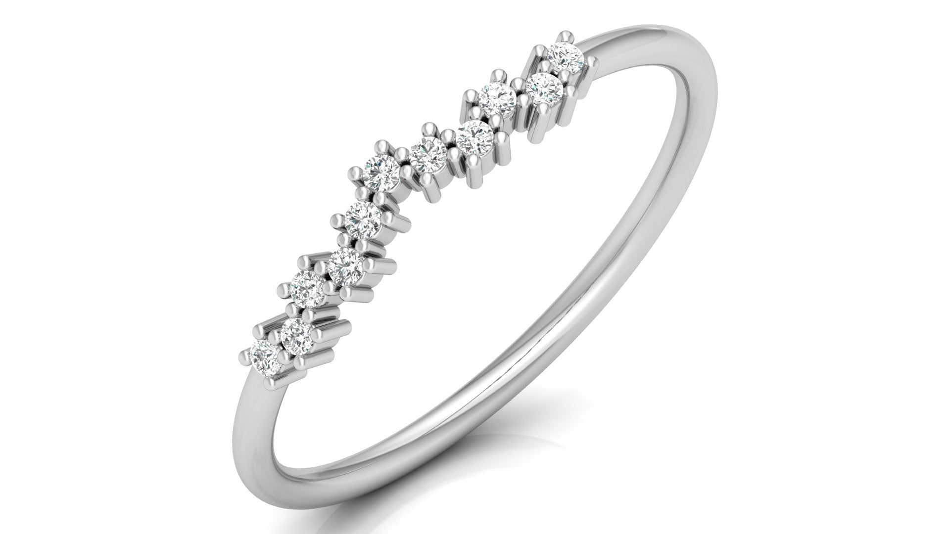 0.07 Ct Round Diamond Ring