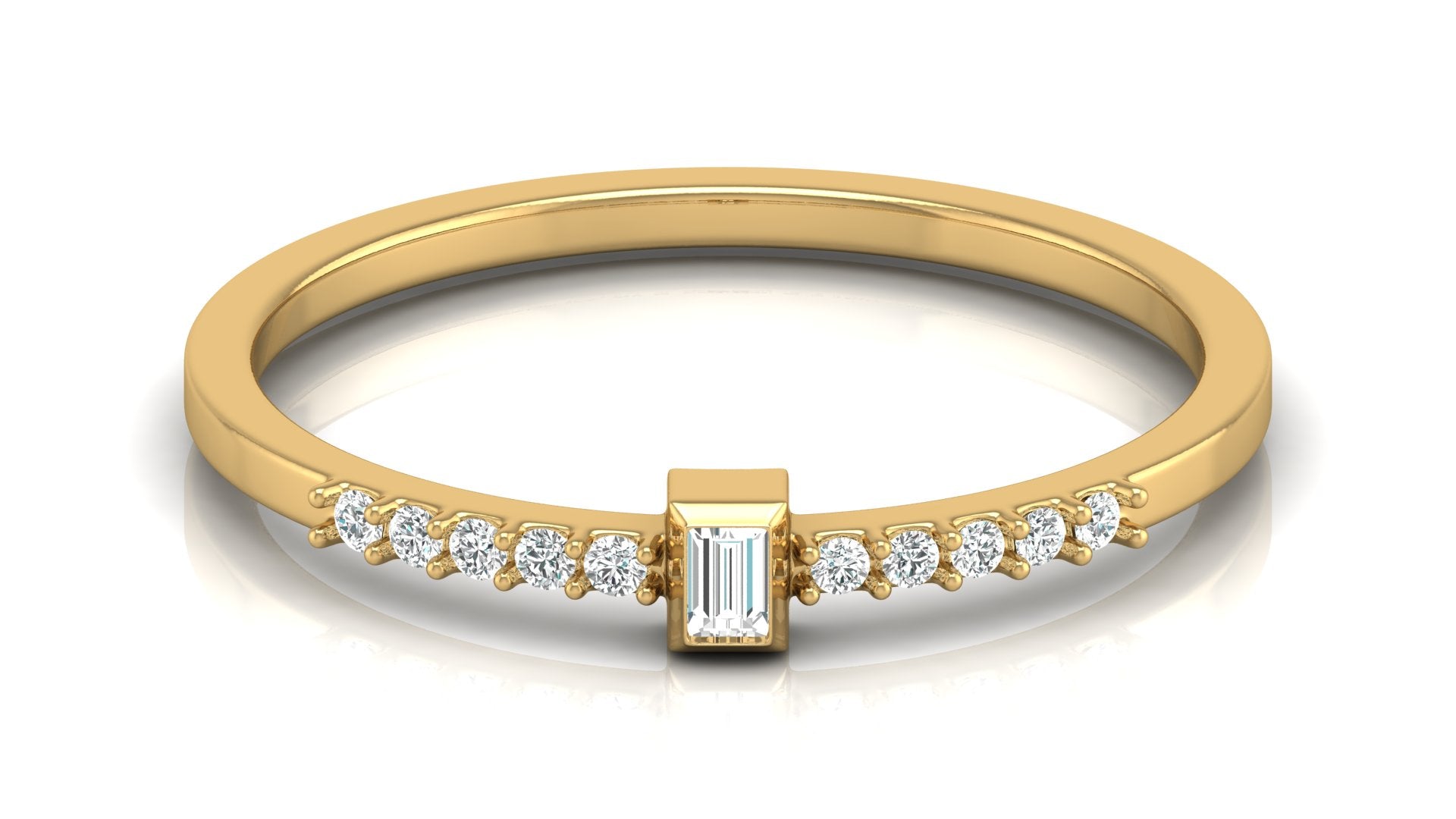 0.05+0.03 Ct Round +Bugget Diamond Ring