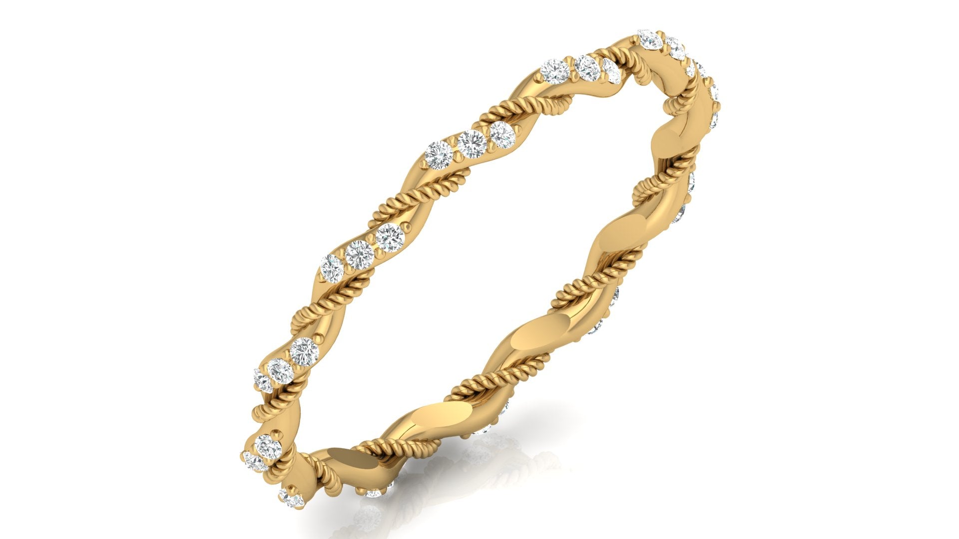 0.07 Ct Round  Diamond Ring