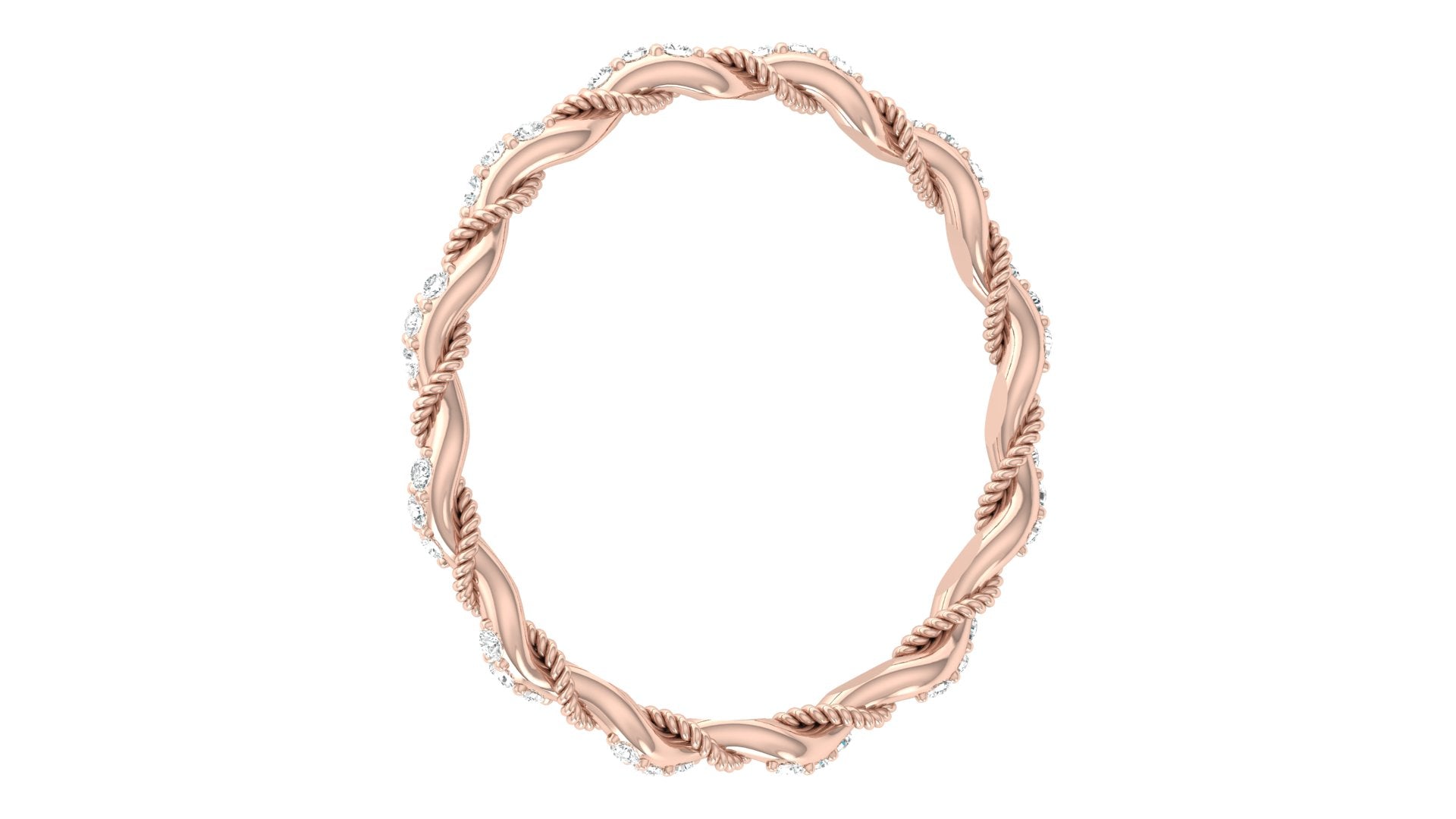 0.07 Ct Round  Diamond Ring