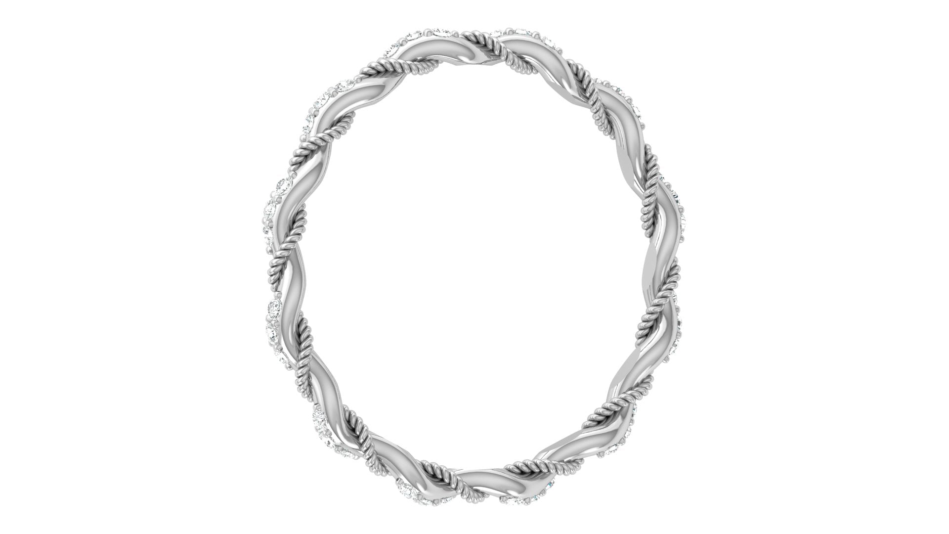 0.07 Ct Round  Diamond Ring