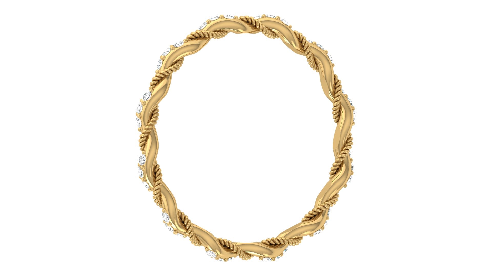 0.07 Ct Round  Diamond Ring