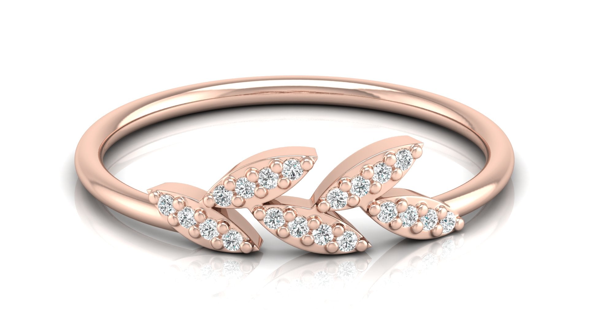 0.07 Ct Round  Diamond Ring