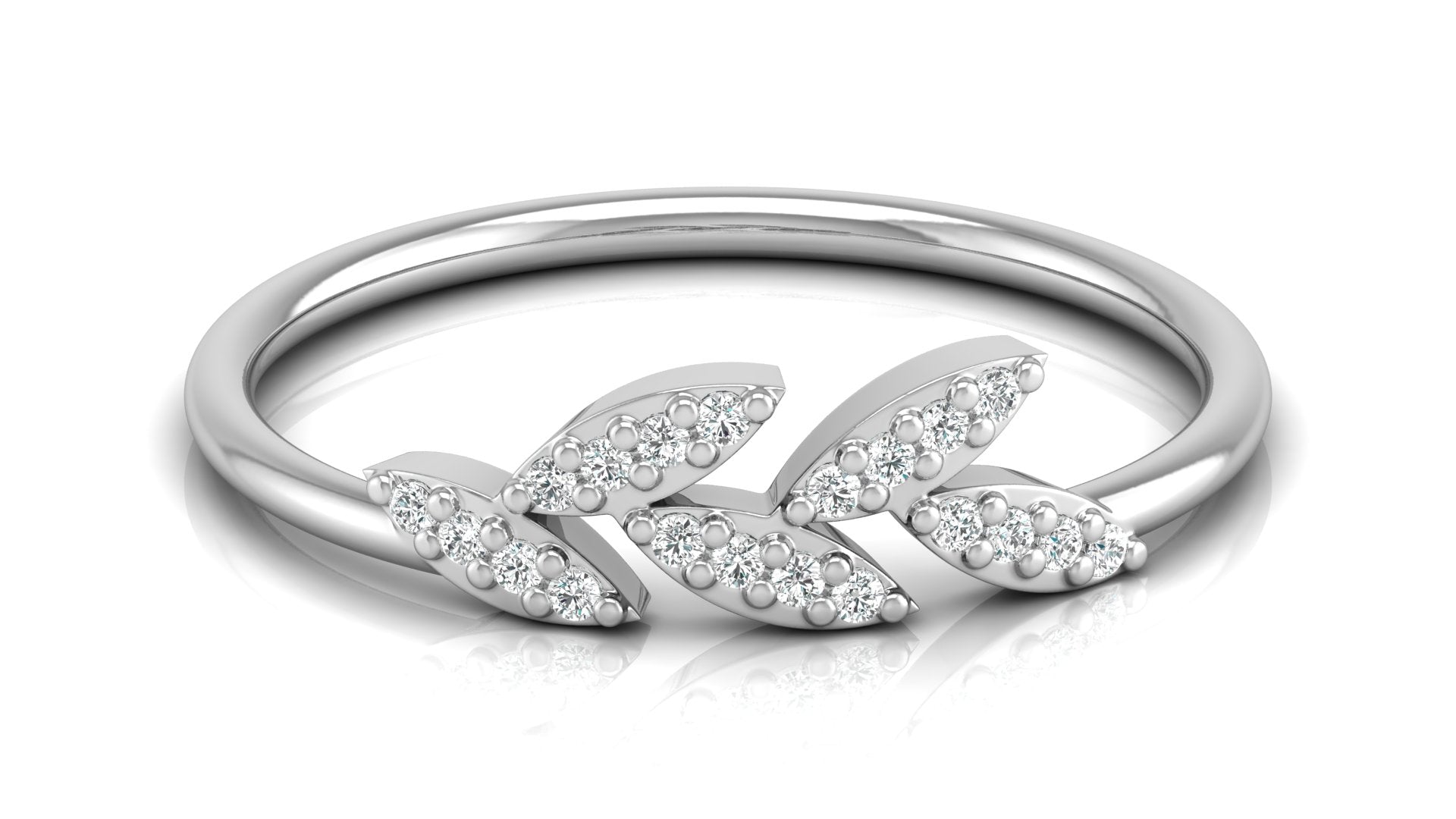 0.07 Ct Round  Diamond Ring