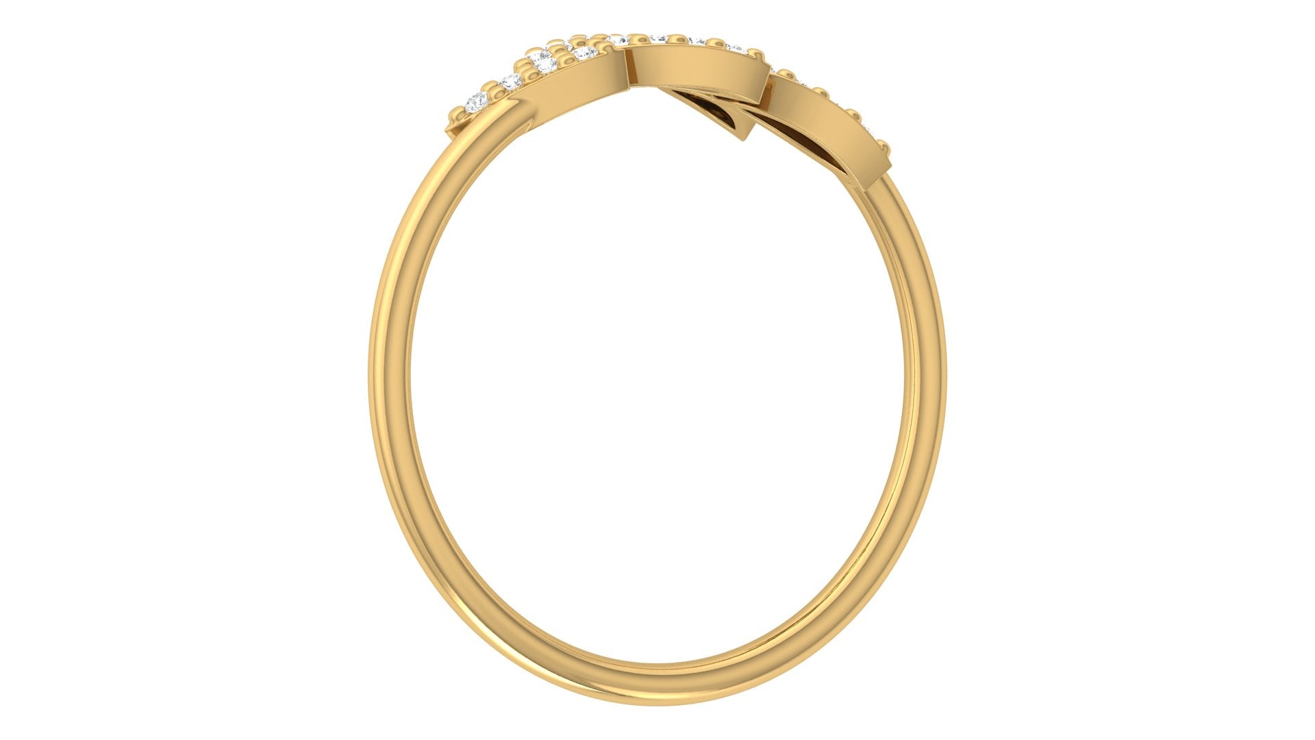 0.07 Ct Round  Diamond Ring