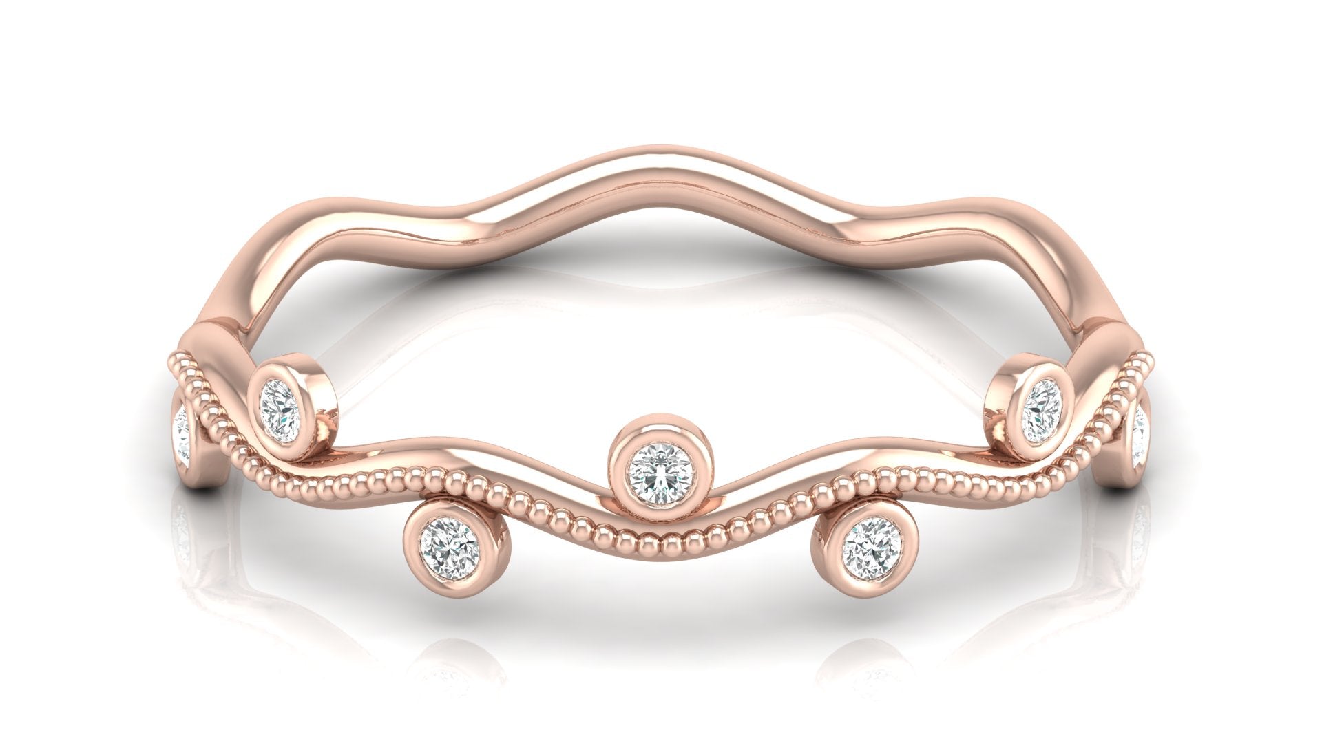 0.06 Ct Round  Diamond Ring