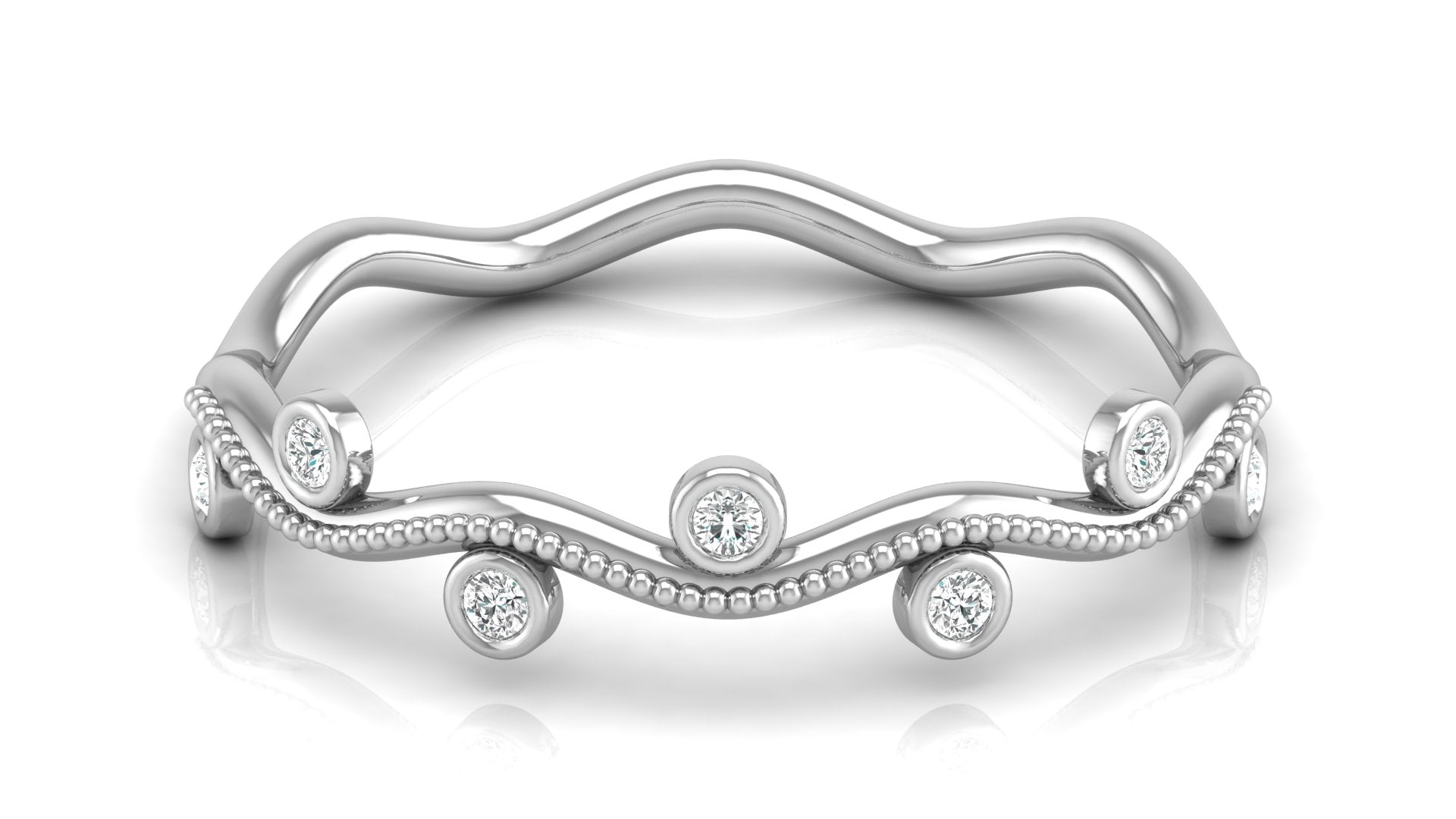 0.06 Ct Round  Diamond Ring